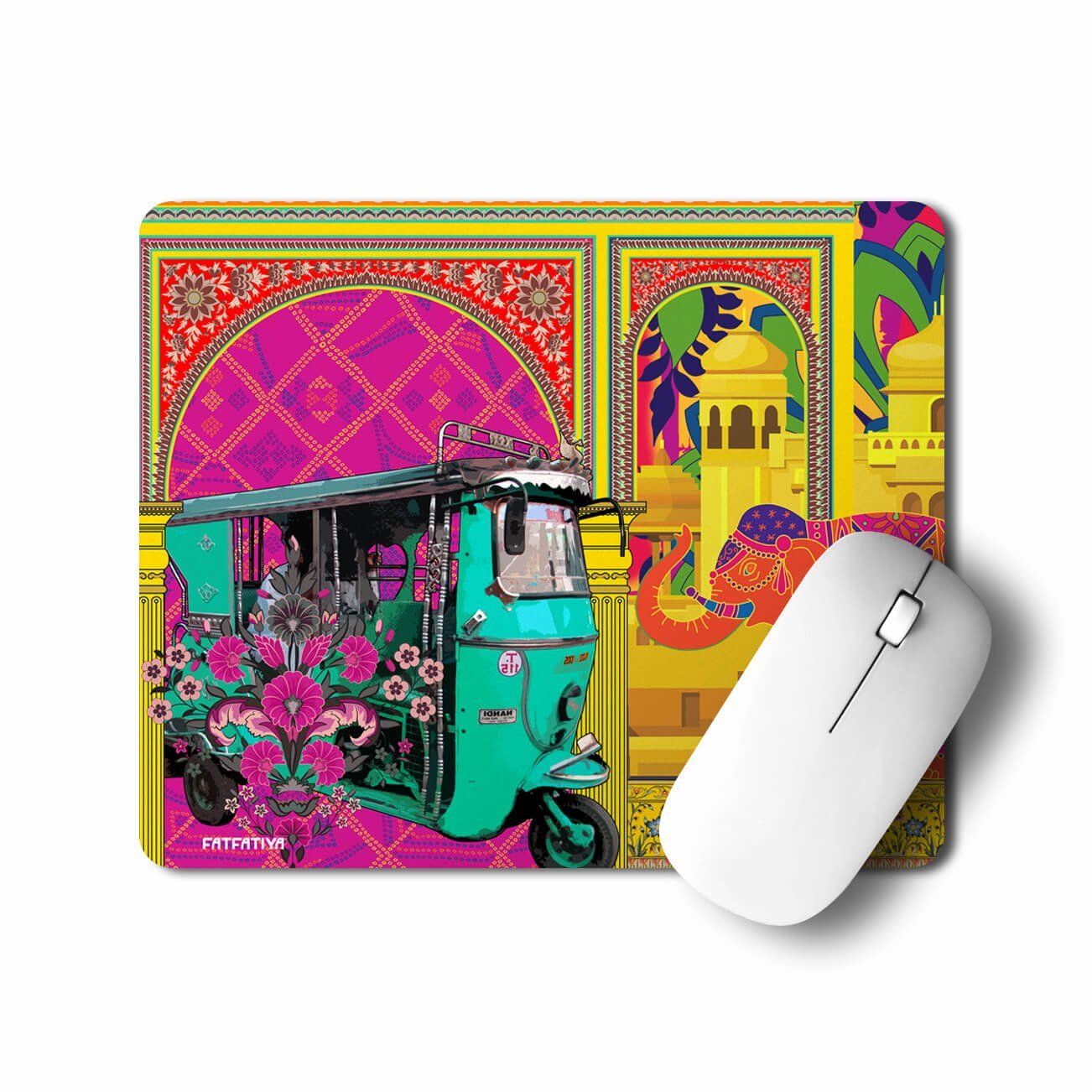 Rickshaw In Shekhawati Travel Mouse Pad
