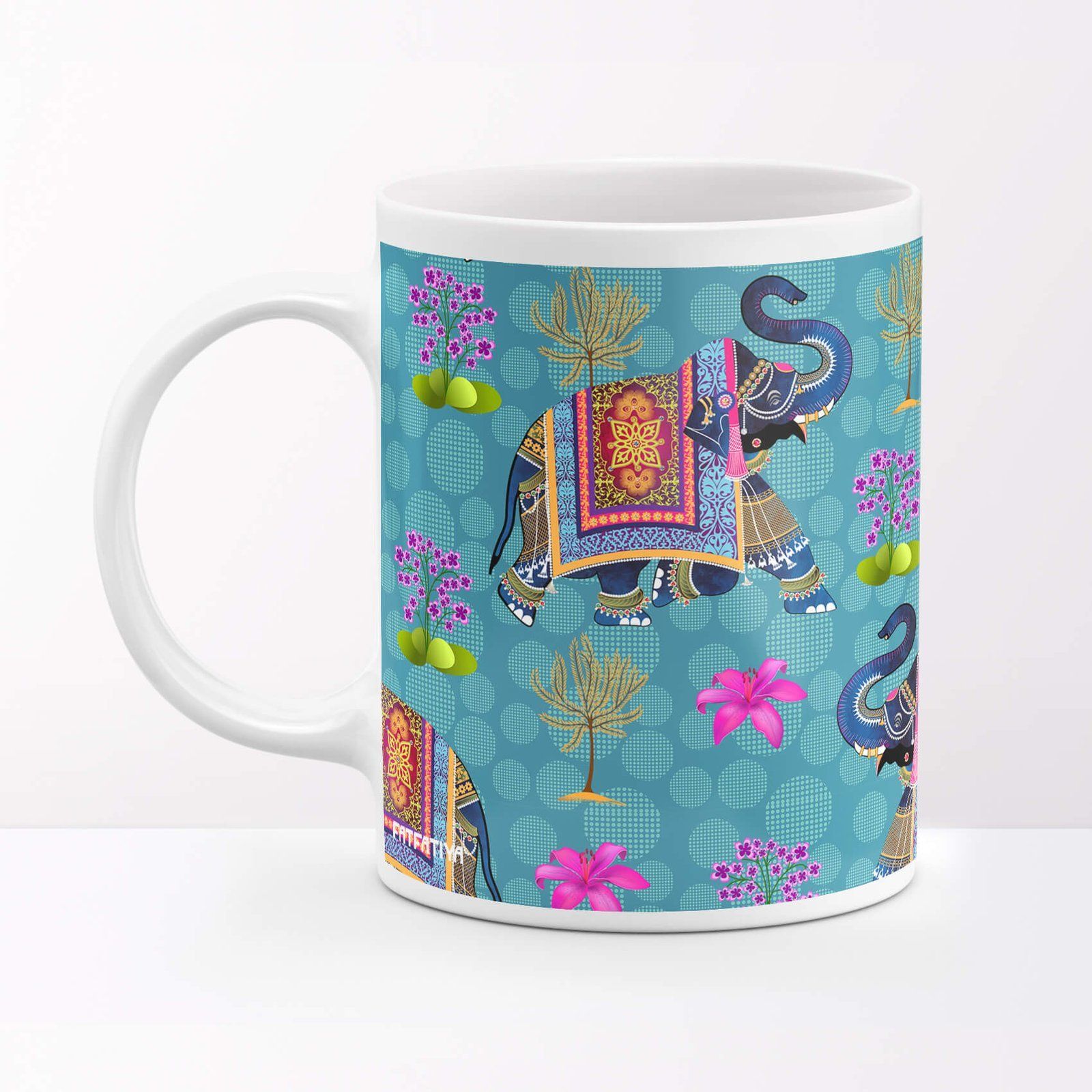 Ethnic Indian Elephant Coffee Mug