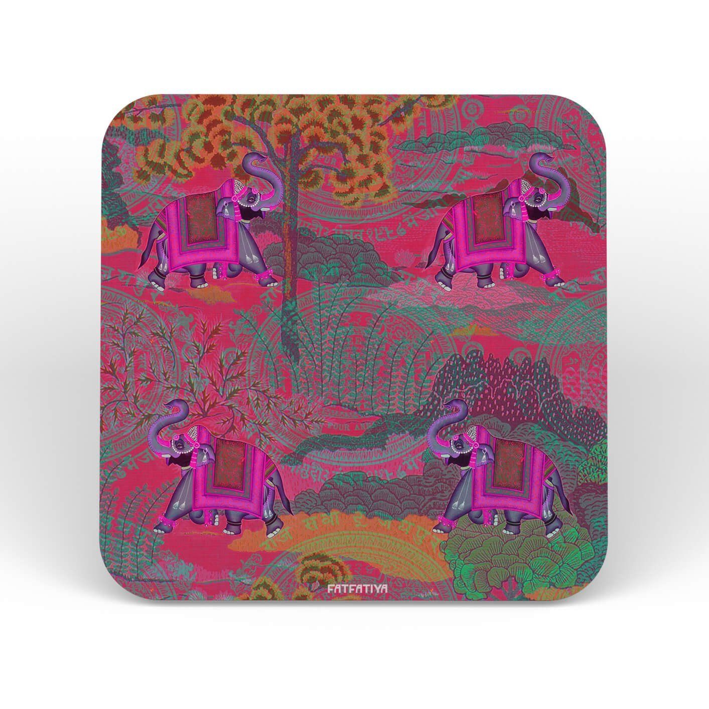 Shekhawati Ele-hathi Table Coaster Set