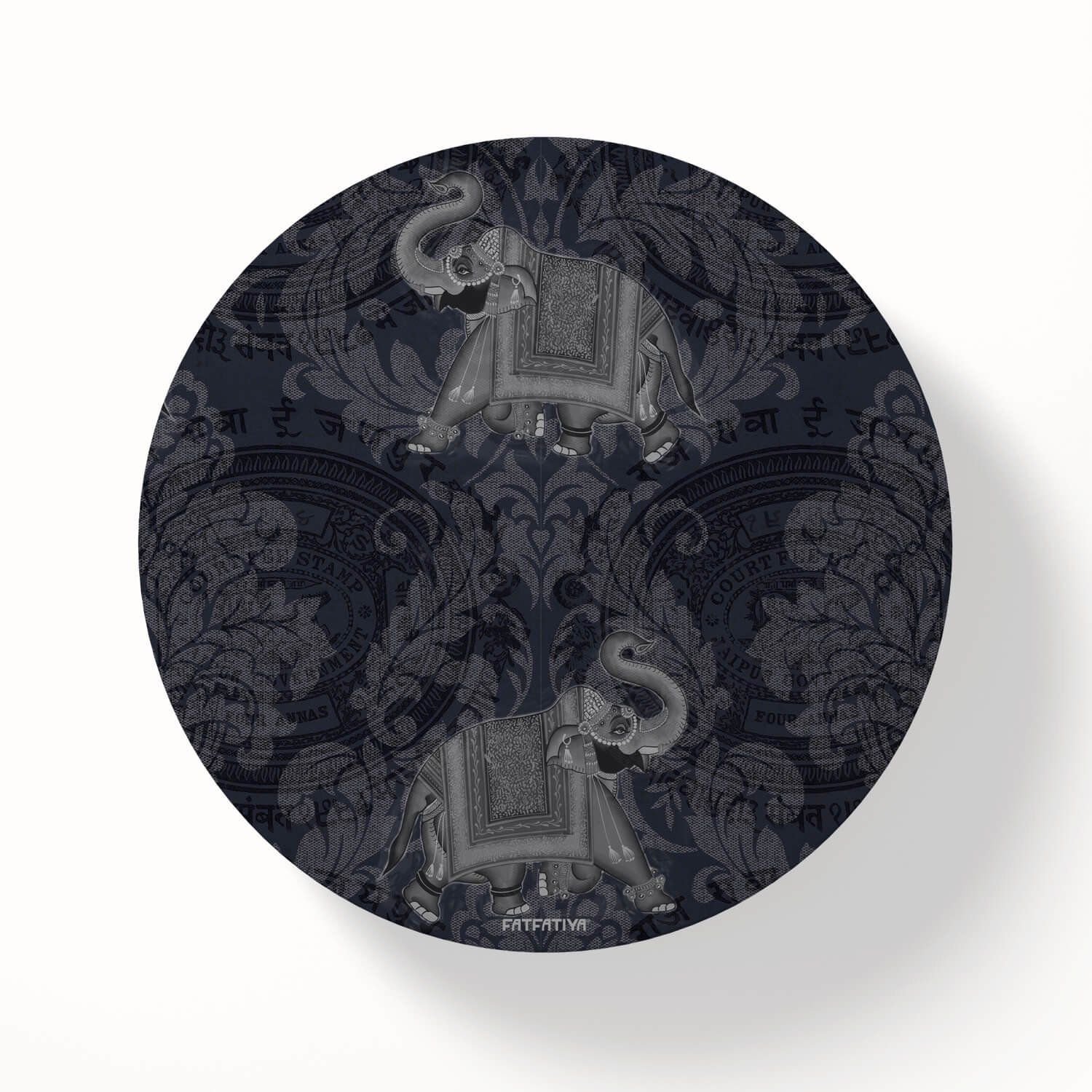 Jaipuri Ele Hathi Round Coaster Set