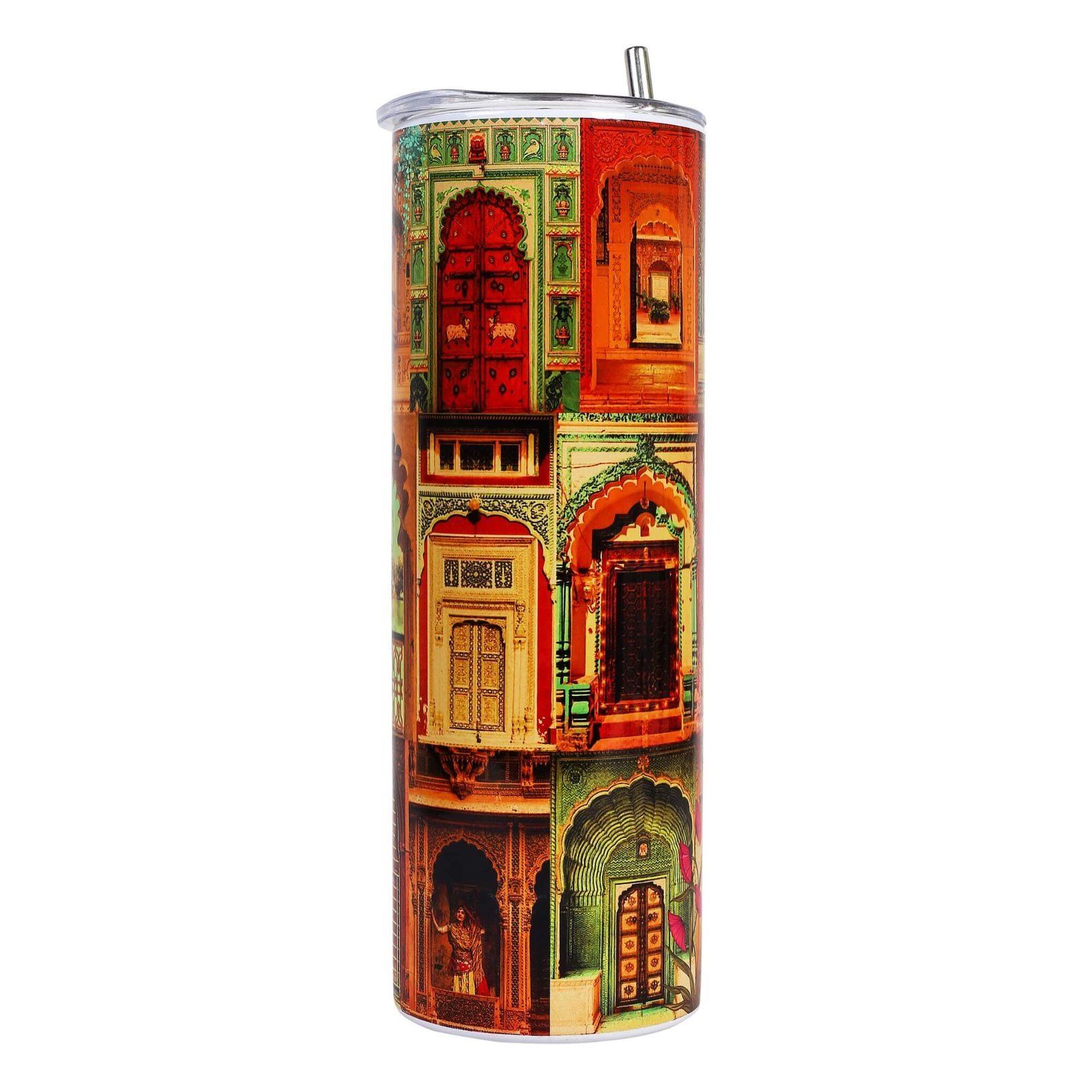 Beautiful Door Of Rajasthan Tumbler Bottle image 2