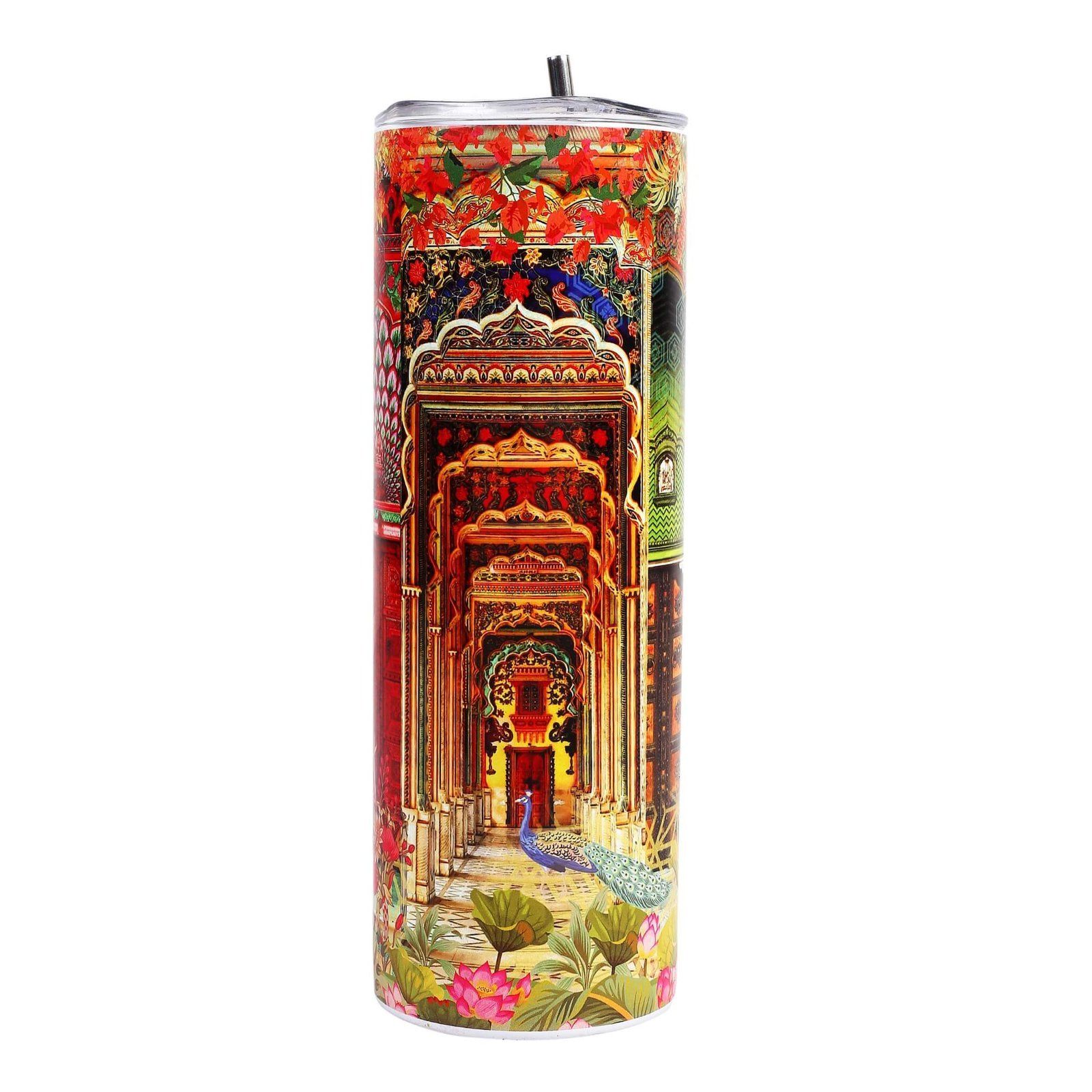 Rajasthani Royal Doors Stainless Steel Tumbler Bottle image 2