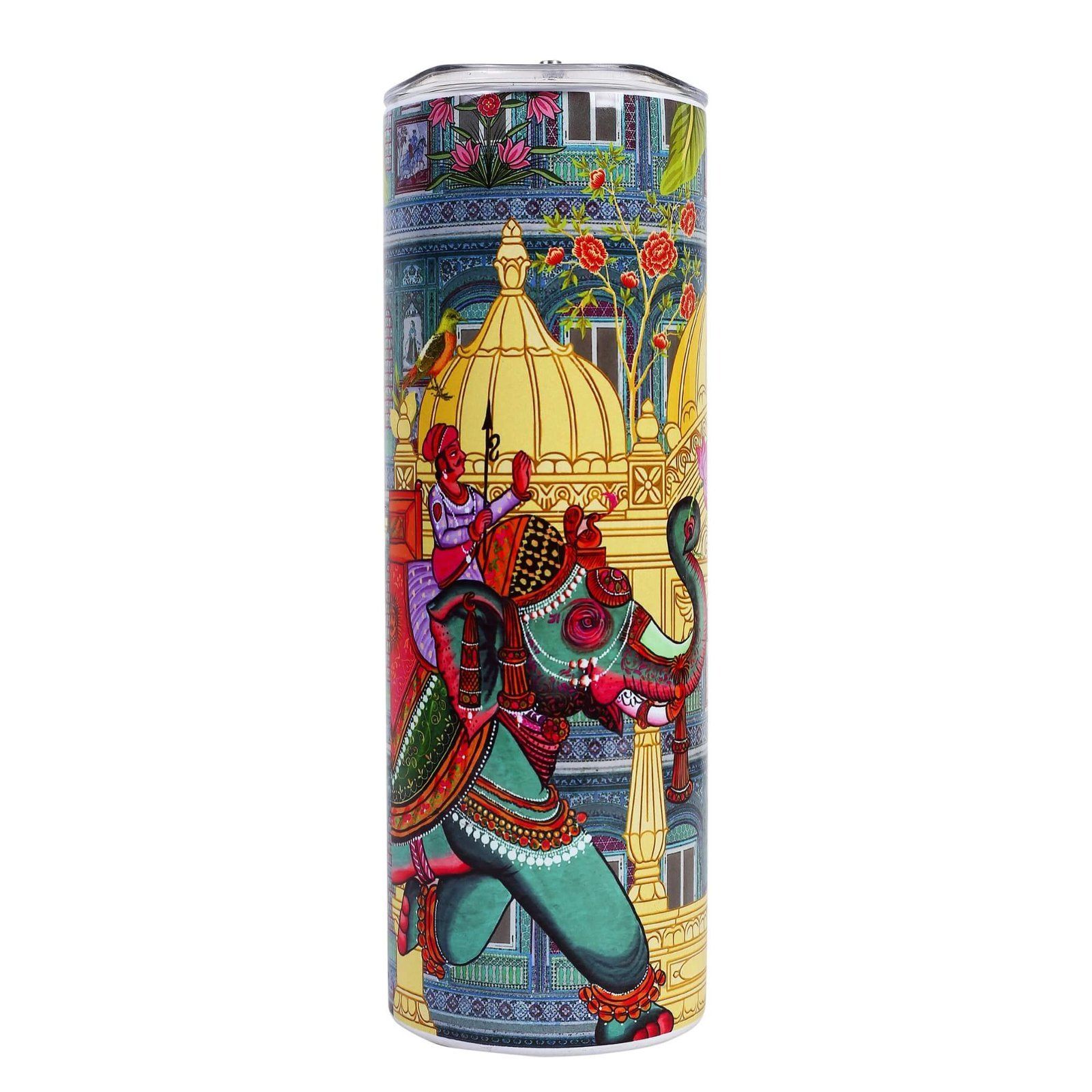 Evening Walk In Shekhawati Steel Tumbler With Lid image 2
