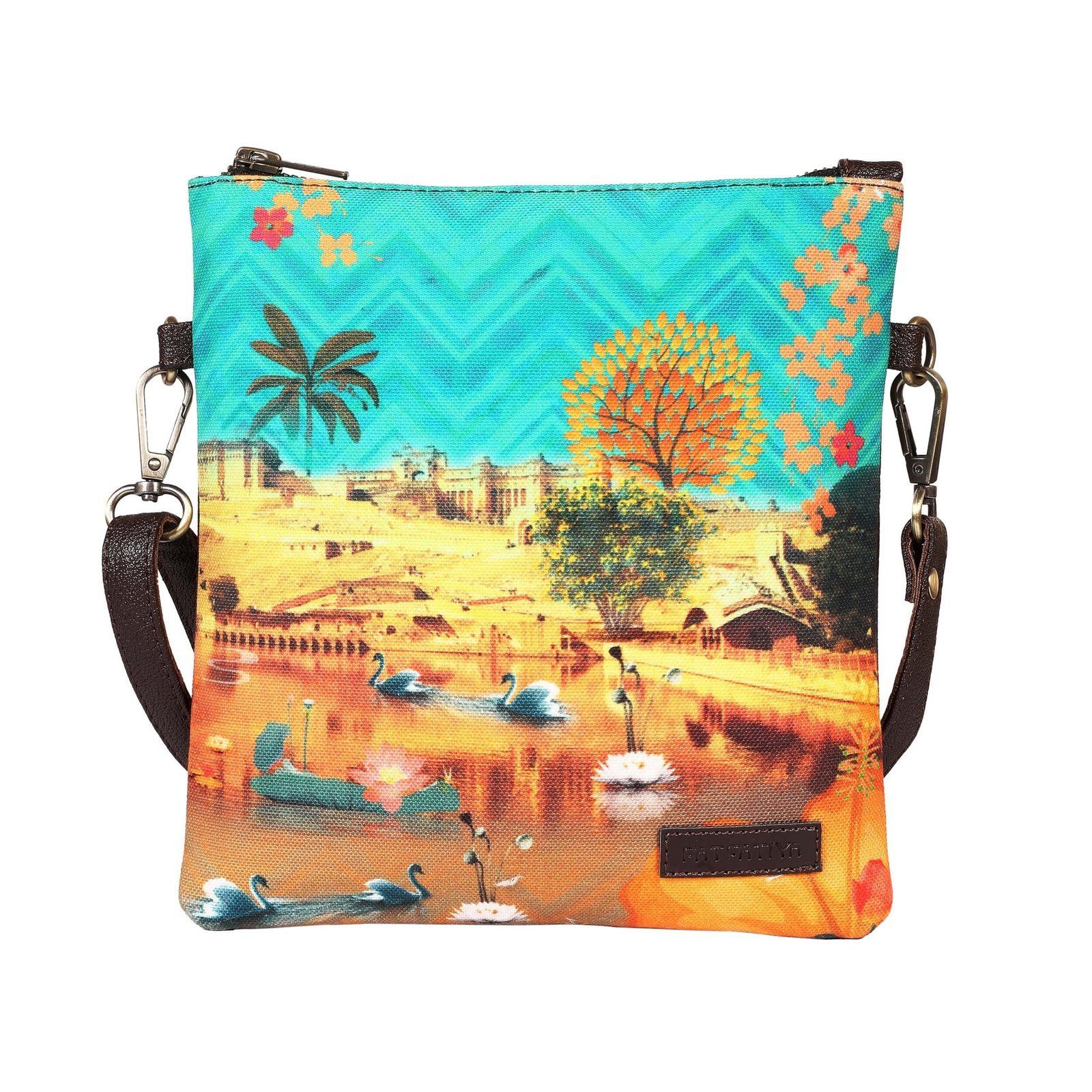 Amber Fort Maota Lake Designer Sling Bag image 2