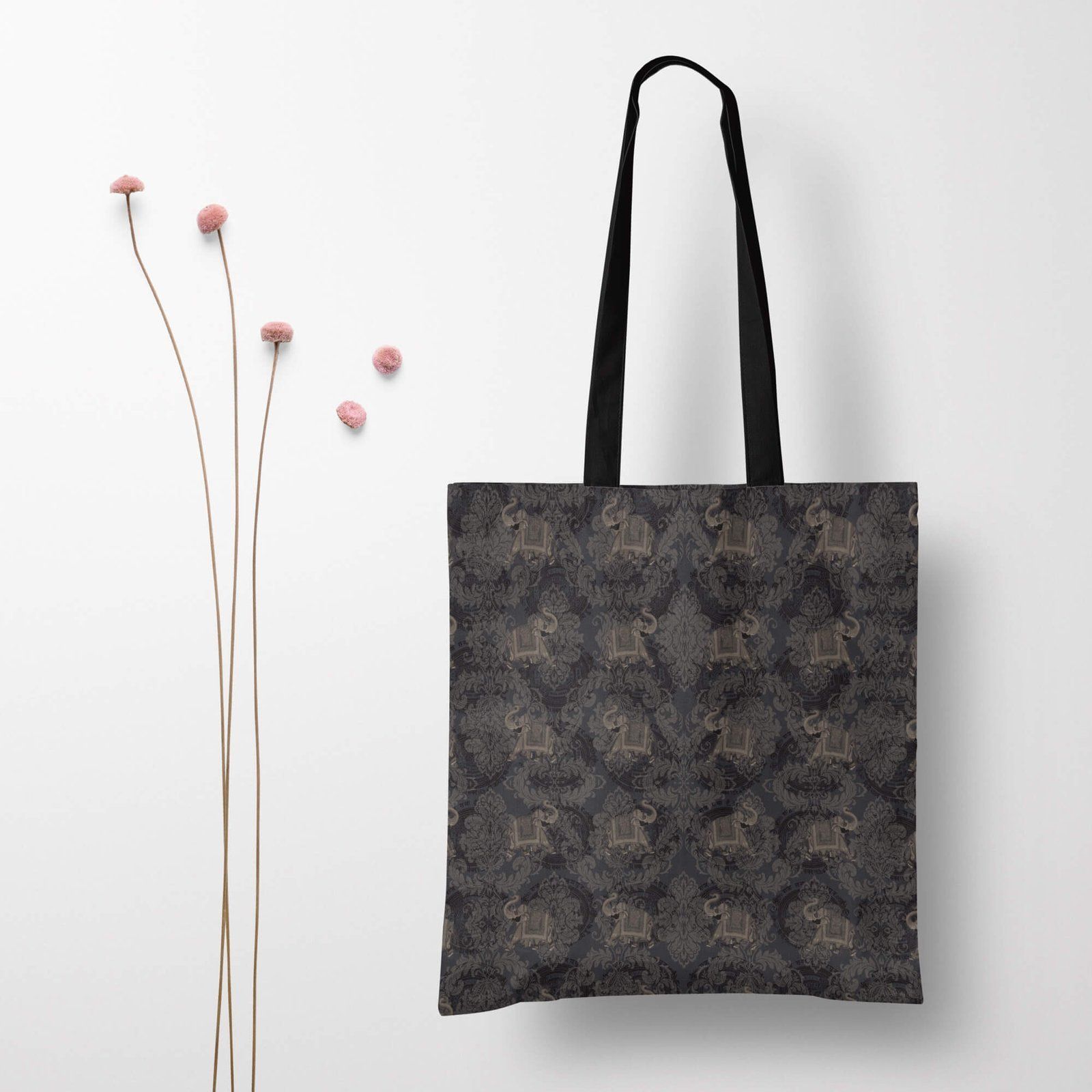 Dancing Elephanto Canvas Jhola Bag image 2
