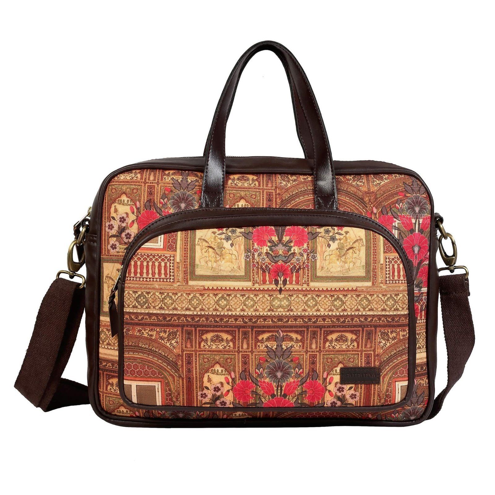Shekhawati Haveli Designer Laptop Bag For Women image 2
