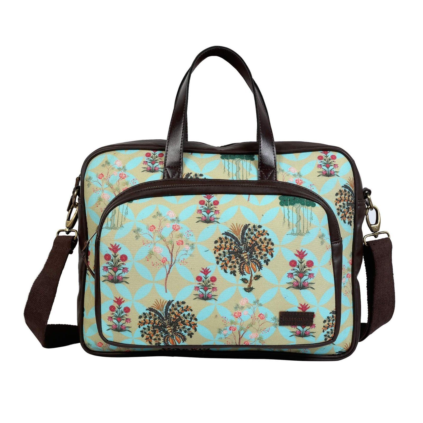 Garden Design Laptop Messenger Bag image 2