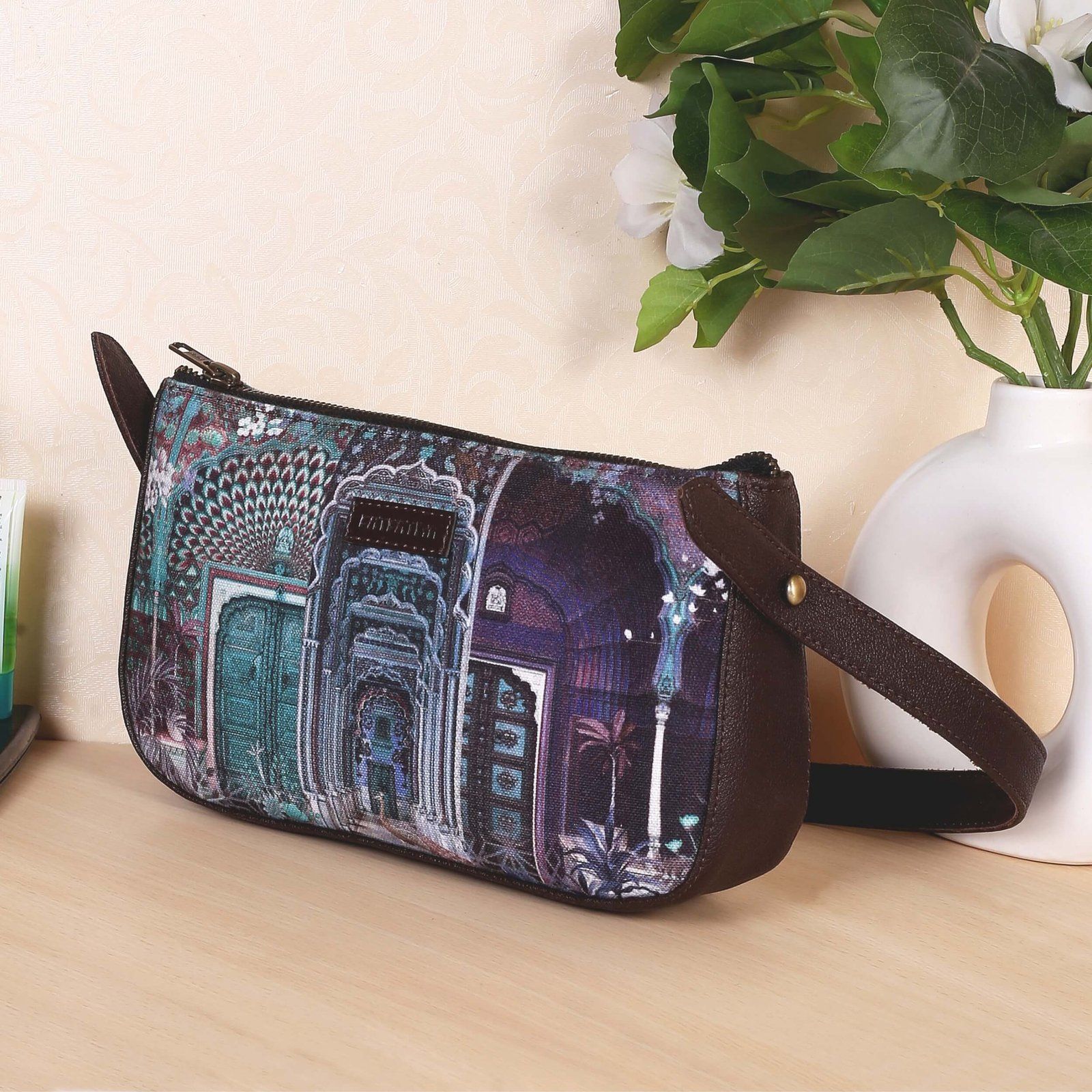 Royal Rajasthani Doors Cute Baguette Bag image 2