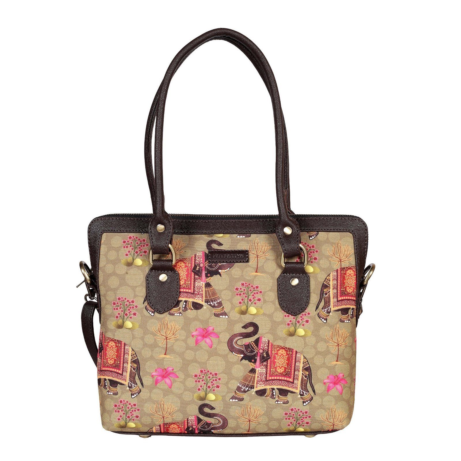 Royal Elephant Print Teacher Bag image 2
