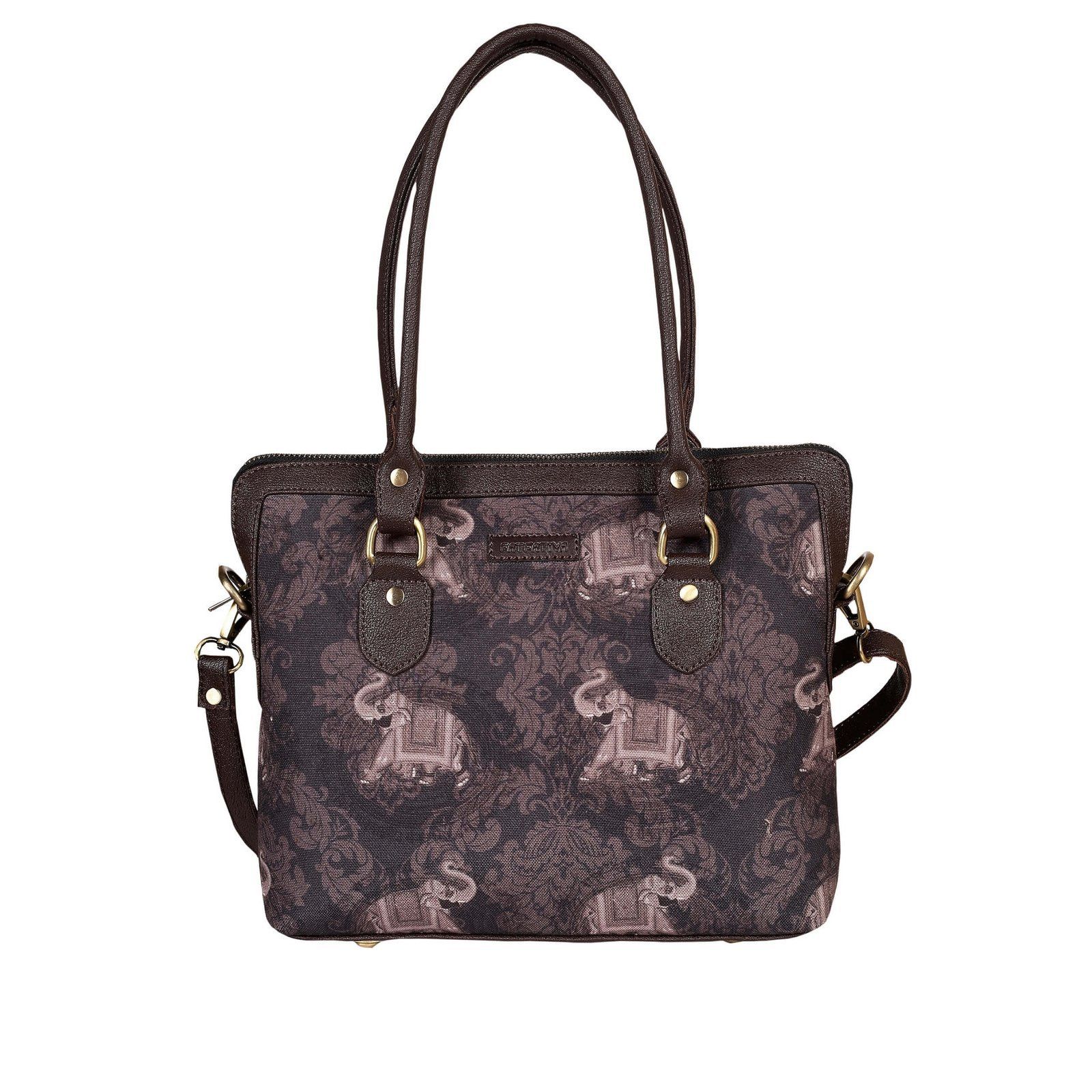 Elephant Silhouette Print Teacher Bag image 2