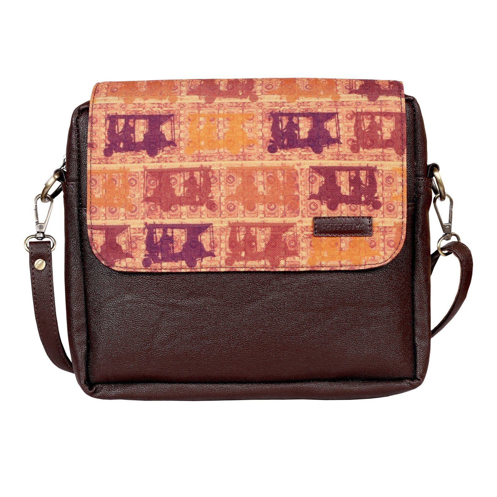 Rustic Auto Pattern Sling Bag image 2