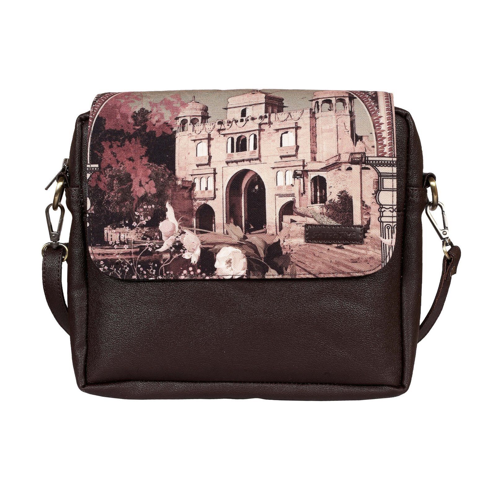 Vintage Haveli Art Sling Bag image 2
