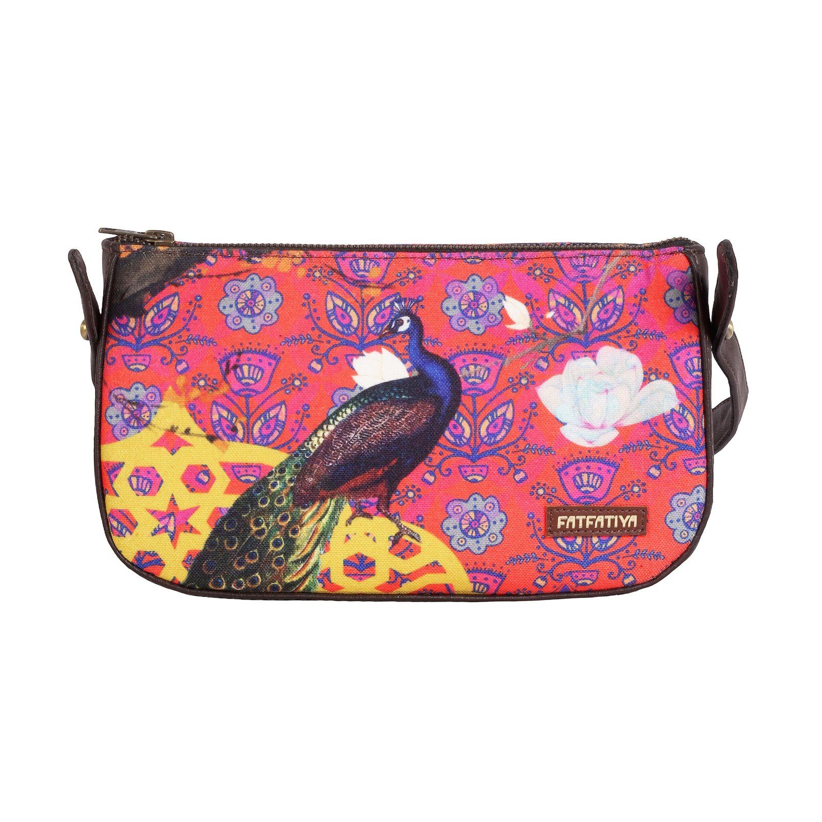 Peacock Print Women‚ Baguette Bag image 2