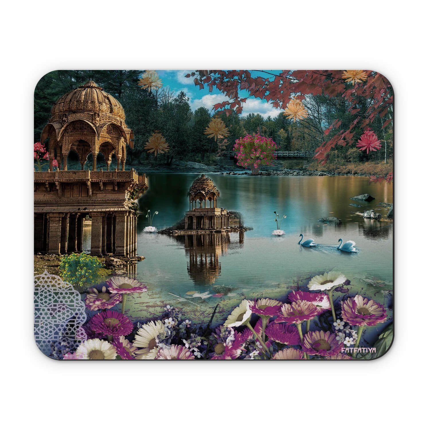 Scenic Gadisar Lake Printed Mouse Mat image 2