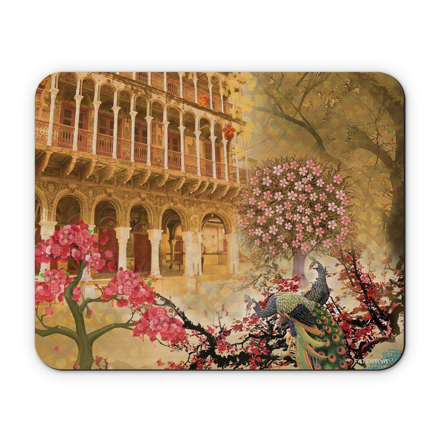 Cool Peacock &AMP; Haveli Artisan Mousepad image 2