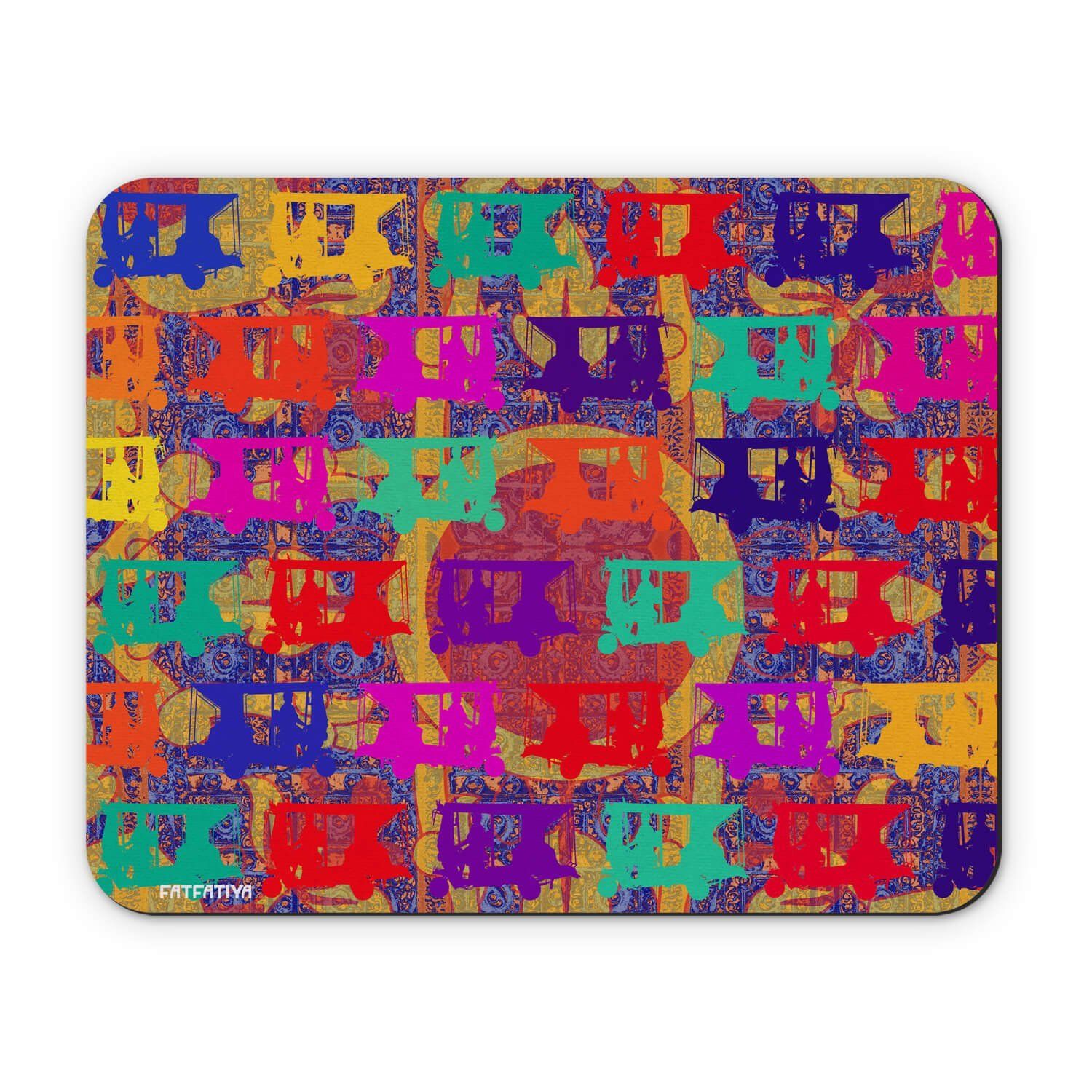 Pop Auto Rickshaws Cute Aesthetic Mouse Pad image 2