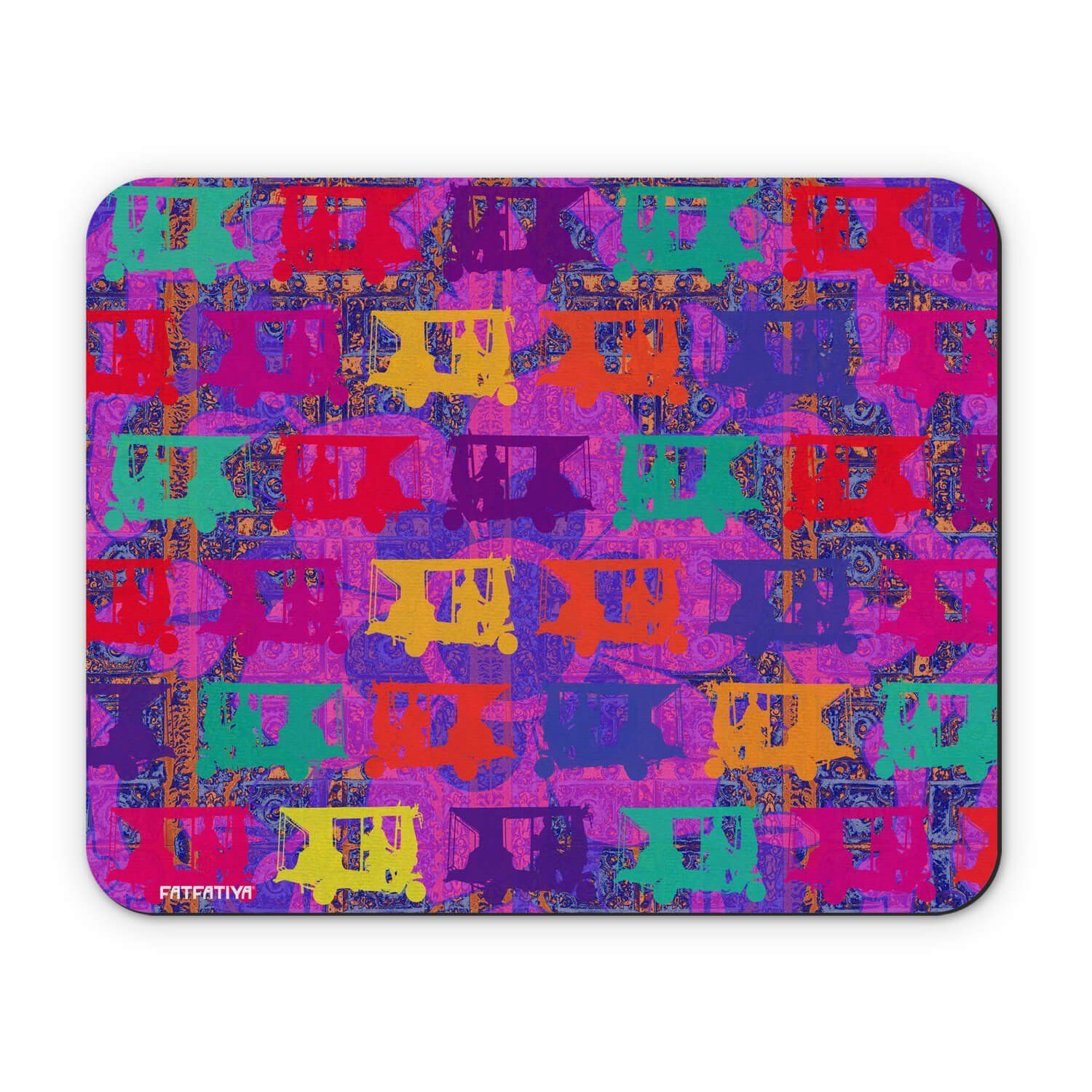 Vibrant Auto Rickshaws Mouse Pad image 2