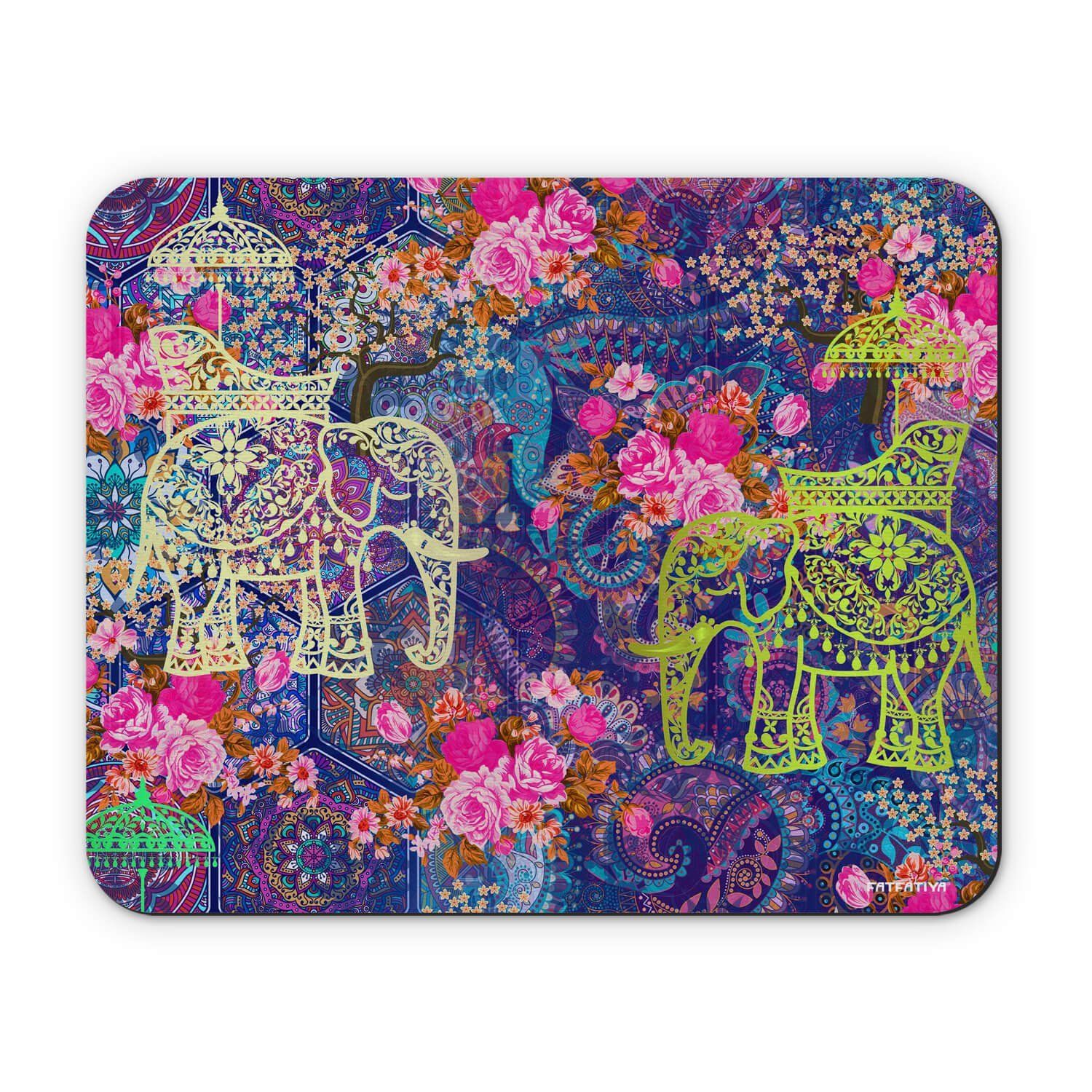 Indian Wedding Elephant Printed Mouse Pad image 2