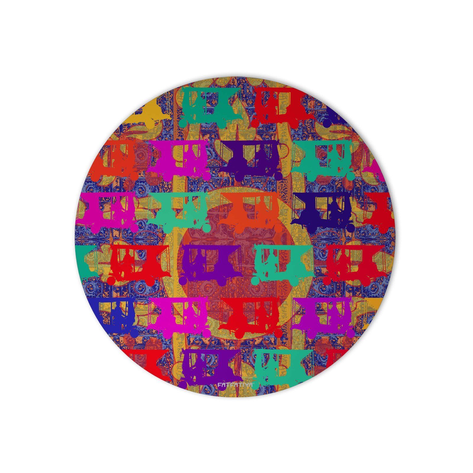 Pop Auto Rickshaws Funky Mouse Mat image 2