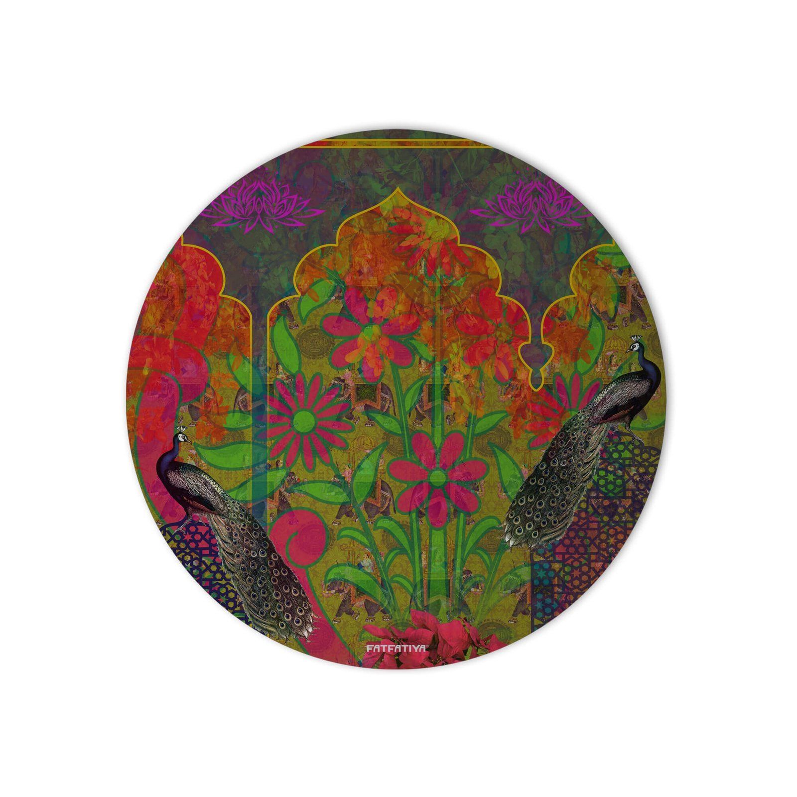 Two Beautiful Peacock Mouse Pad image 2