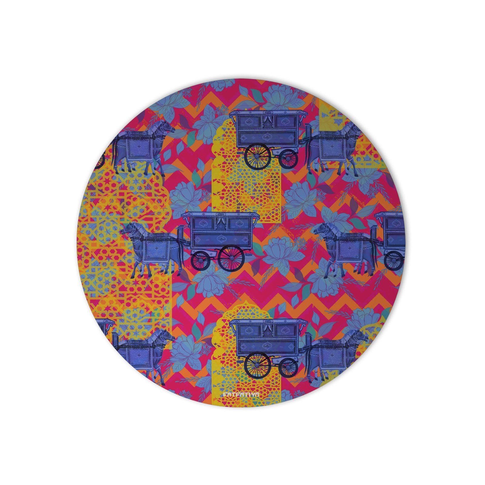 Horse Cart Design Artisan Mouse Pad image 2