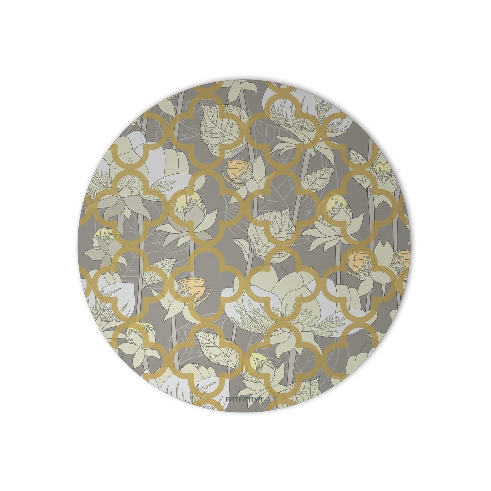 White Lotus Flower Office Mouse Pad image 2
