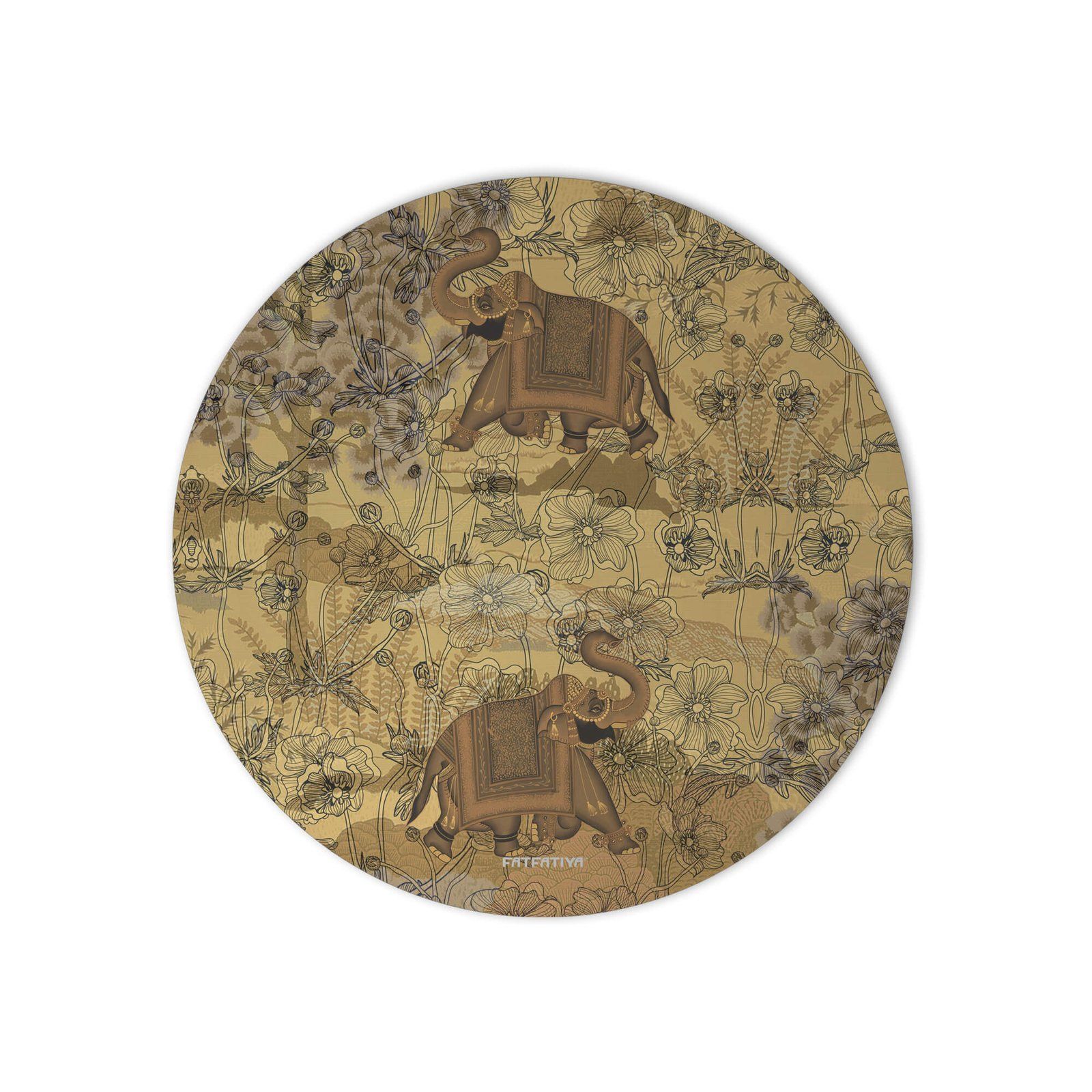 Antique Indian Elephant Mouse Pad image 2