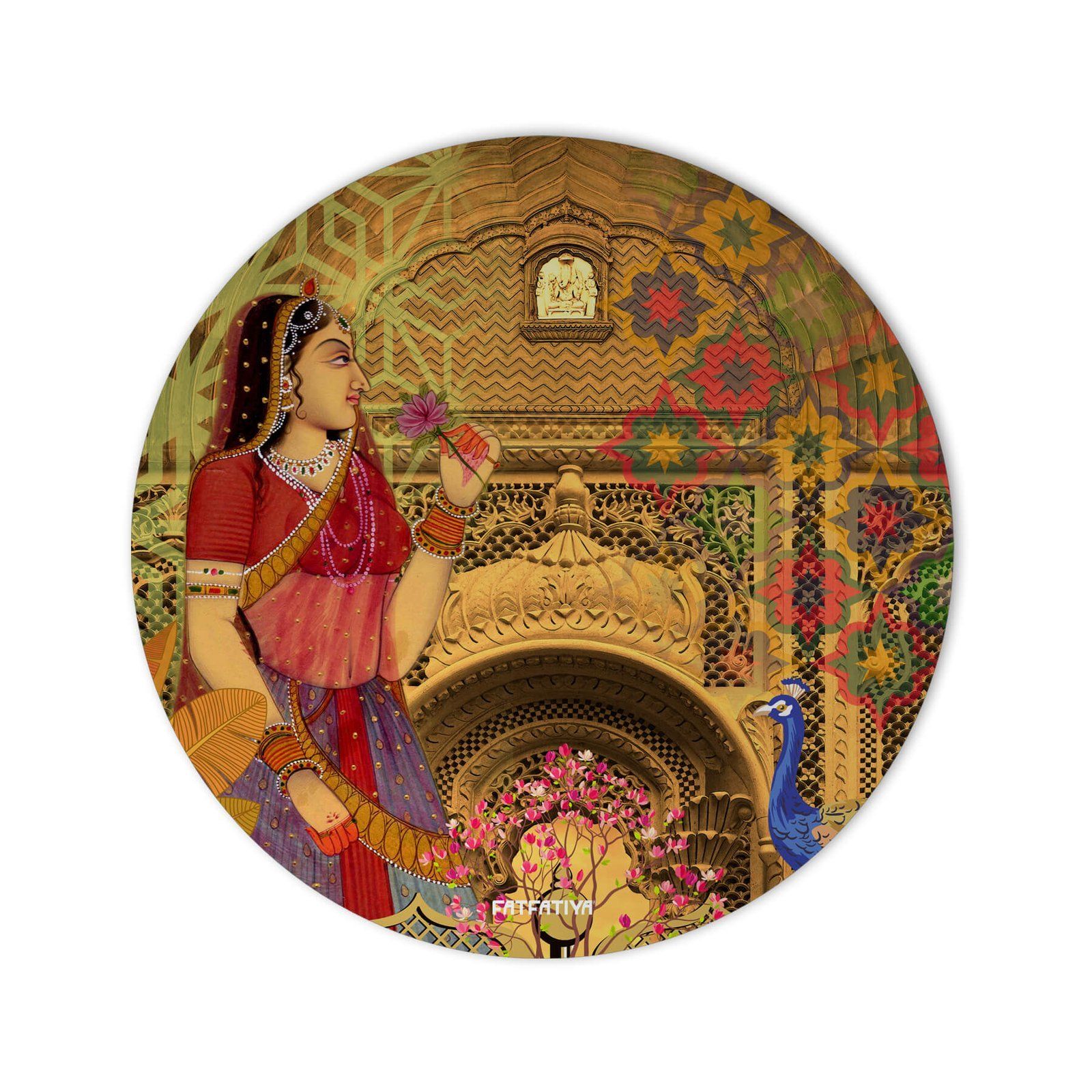 Rajasthani Queen Aesthetic Mouse Pad image 2