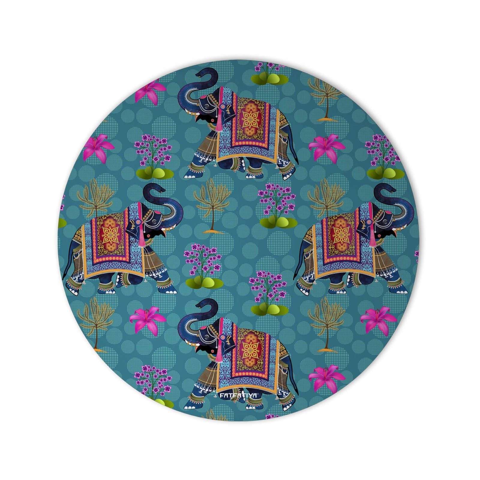 Royal Elephant Design Laptop Mouse Mat image 2