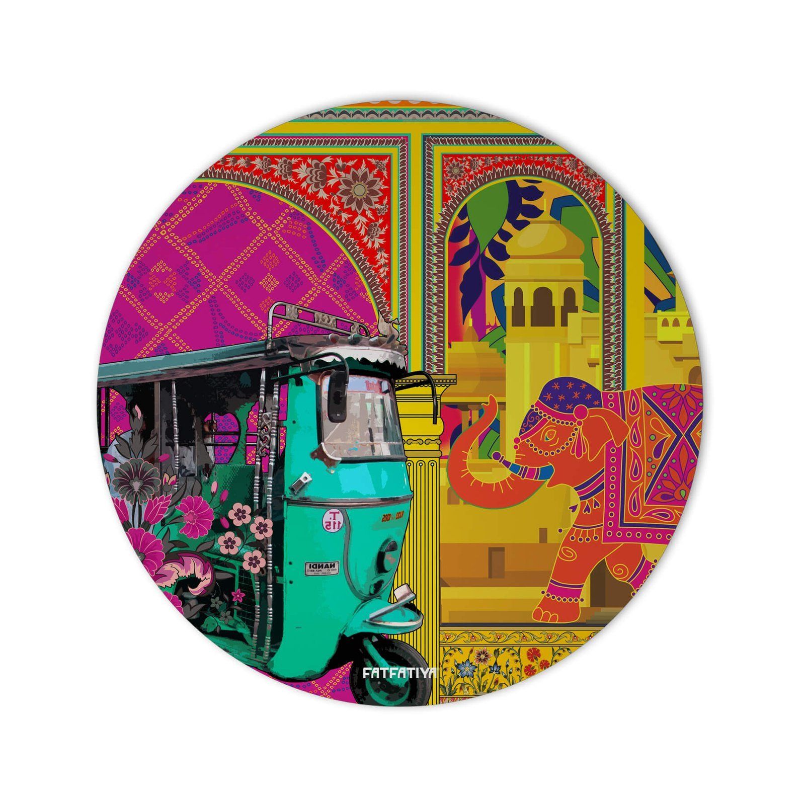 Colorful Shekhawati Best Desk Mouse Pad image 2