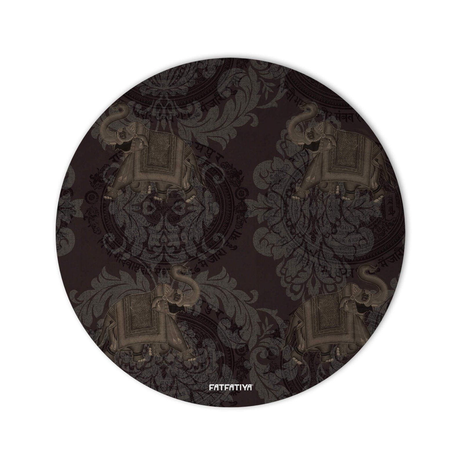 Jaipuri Elephant Brown Mouse Pad image 2