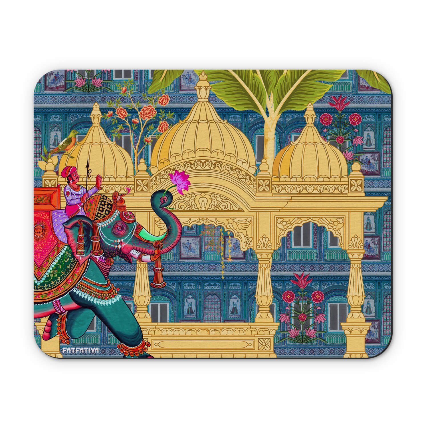 Evening Walk In Shekhawati Funky Mouse Pad image 2