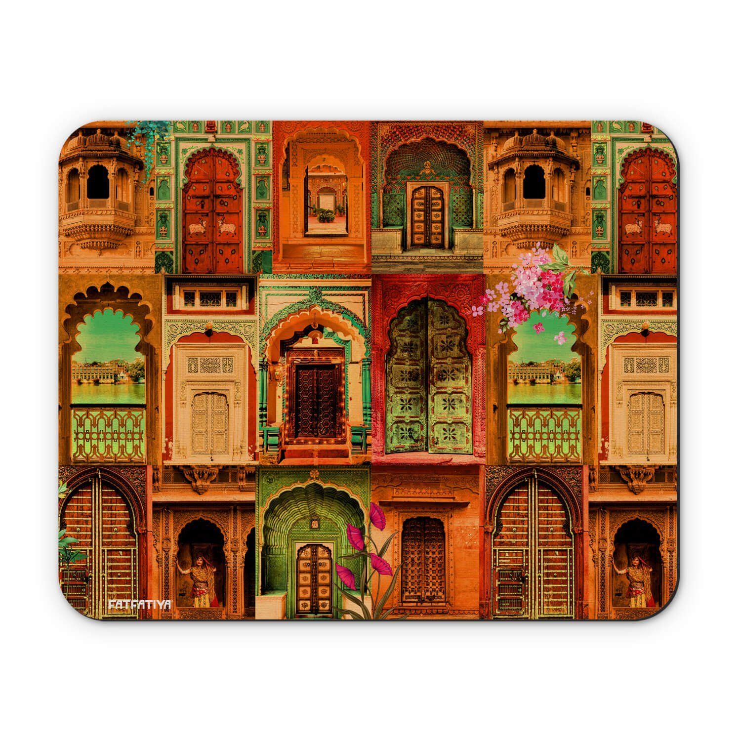 Rajasthani Royal Doors Graphic Mouse Pad image 2