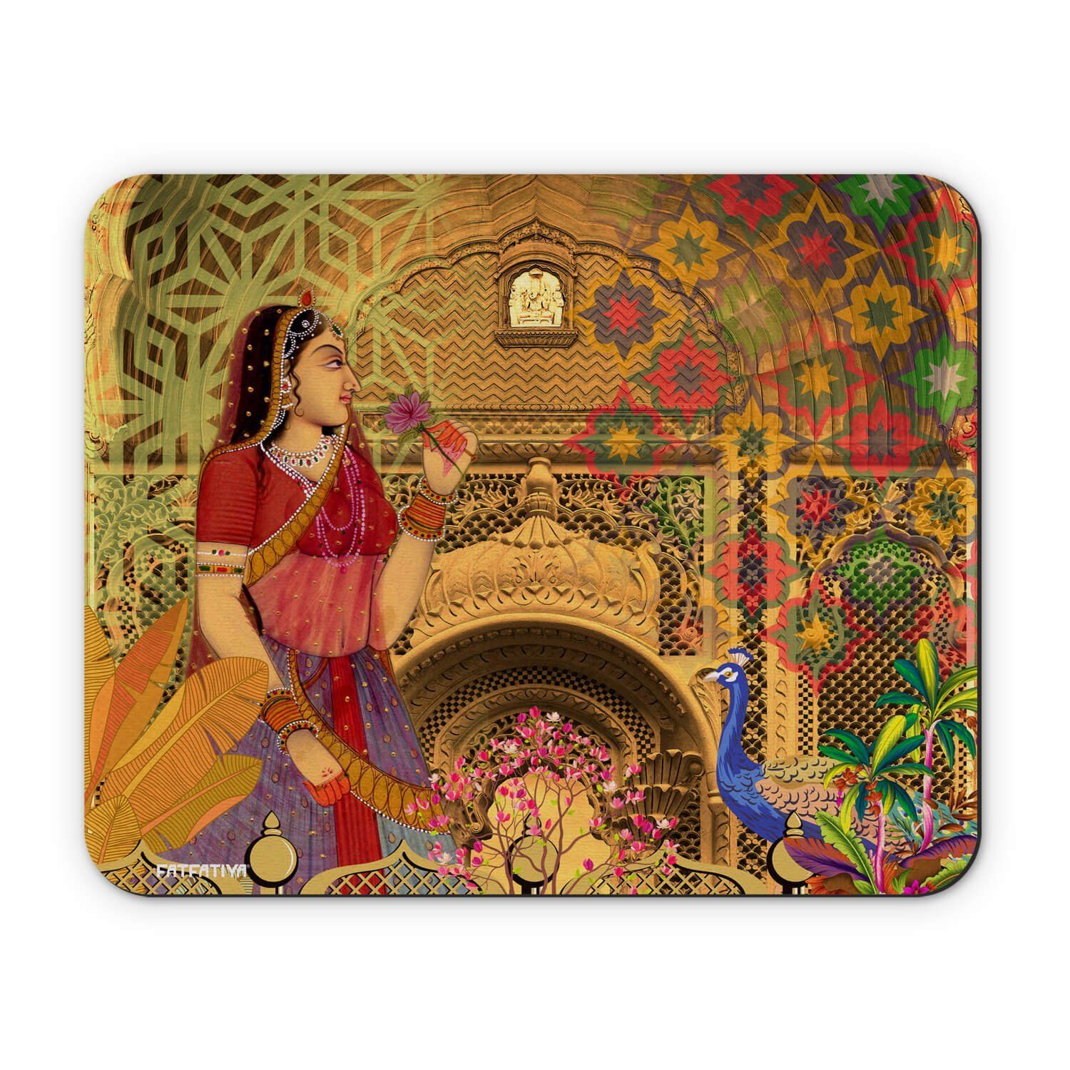 Rajasthani Queen Artisan Gaming Mouse Pad image 2