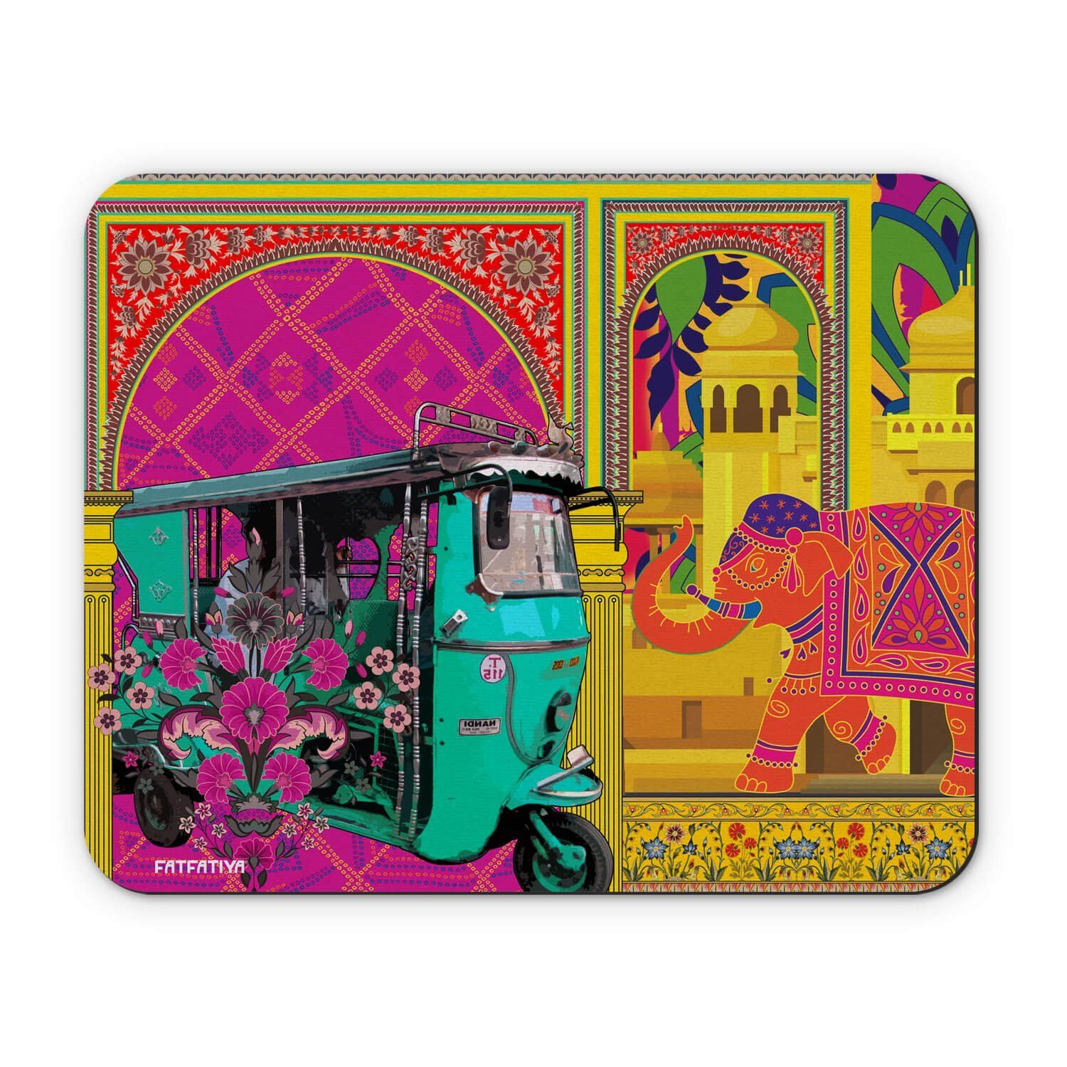 Rickshaw In Shekhawati Travel Mouse Pad image 2