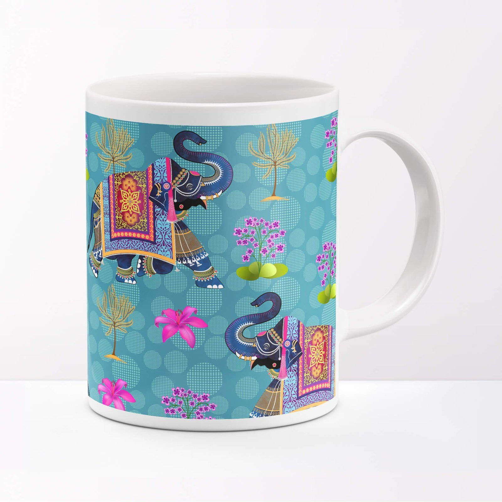 Ethnic Indian Elephant Coffee Mug image 2