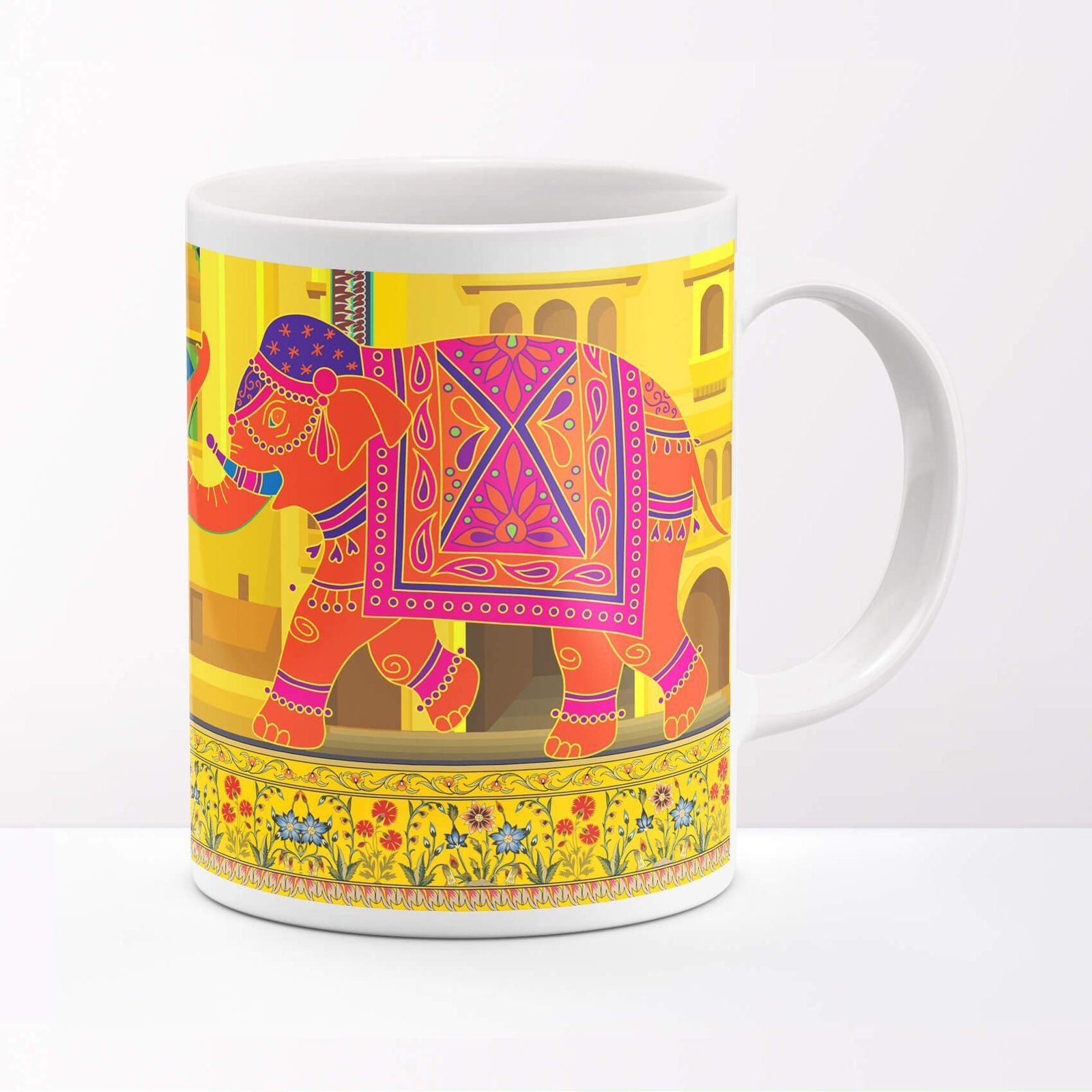 Shekhawati Street Market Ceramic Mug image 2