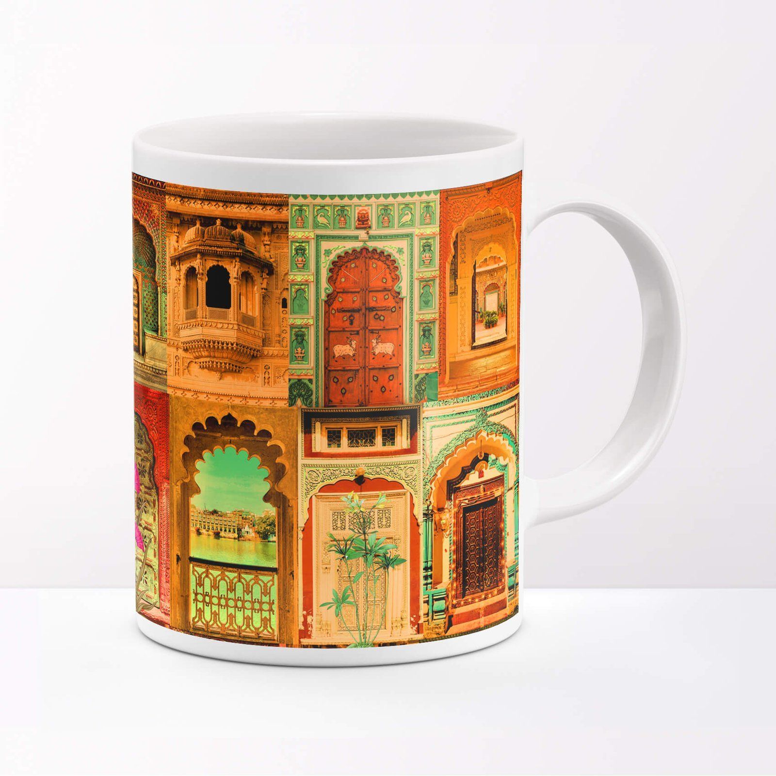Rajasthani Royal Doors Cute Ceramic Mug image 2