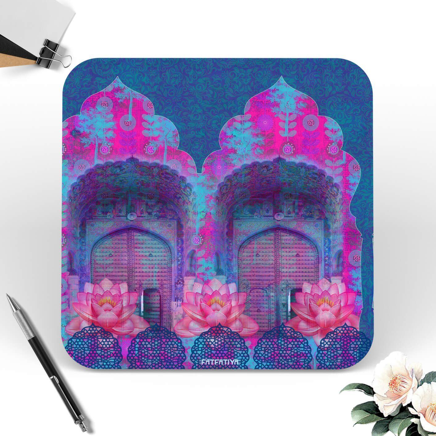 Rajasthani Door Coffee Table Coasters Set Of 6 image 2
