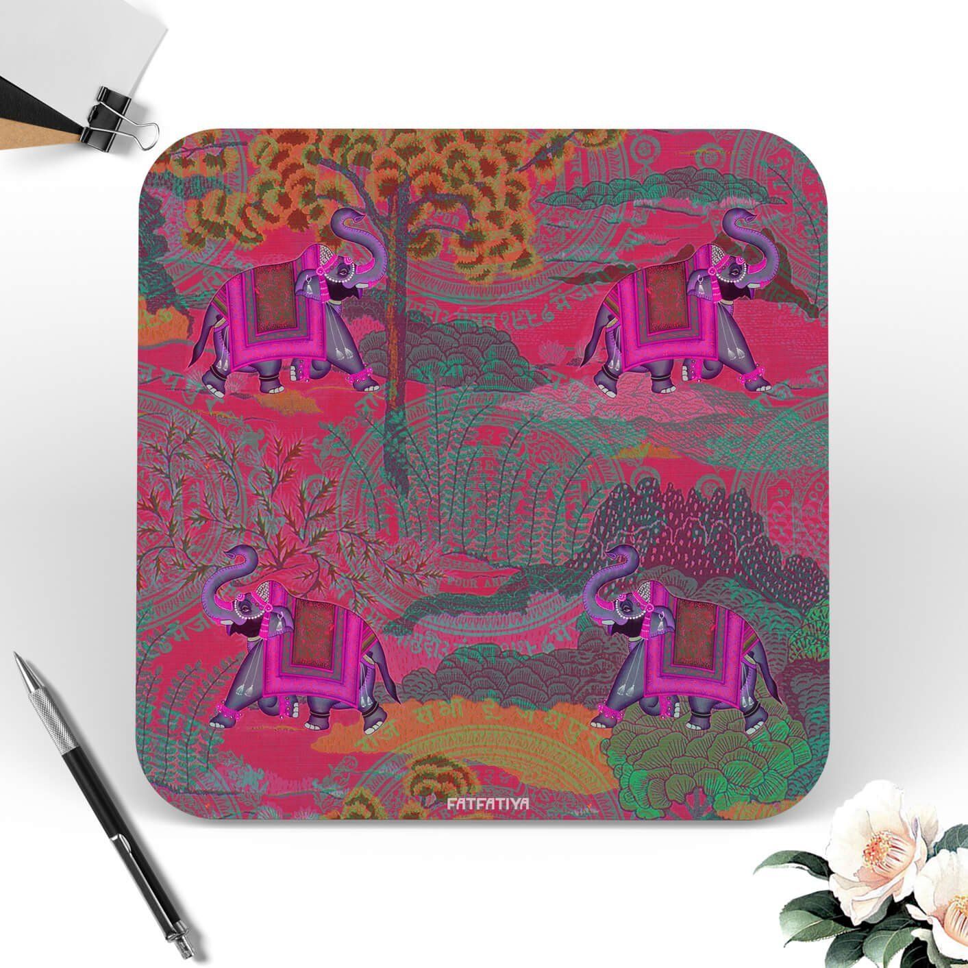 Shekhawati Ele-hathi Table Coaster Set image 2
