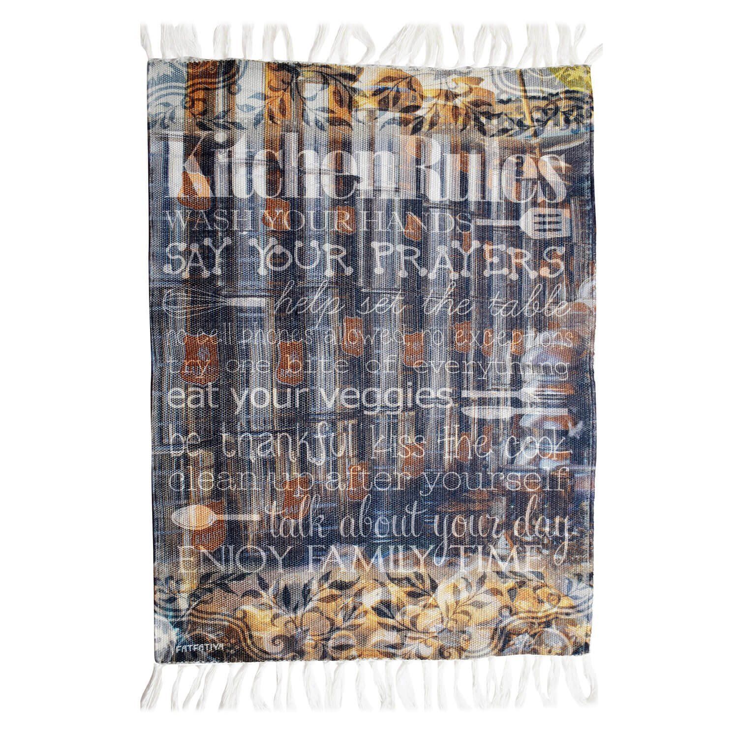 Kitchen Rules Recycled Plastic Mat image 2