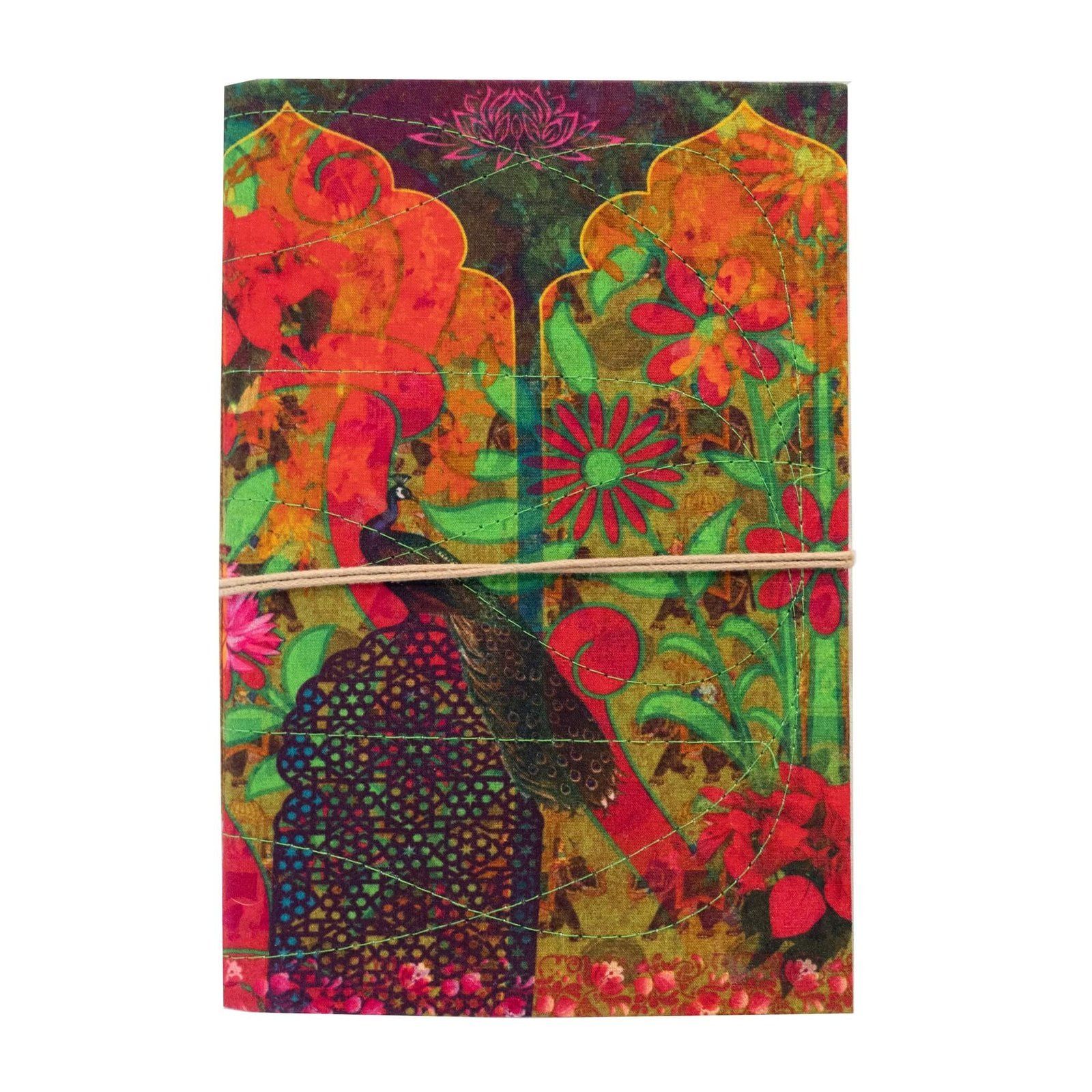 Peacock In Fort Handmade Notebook image 2