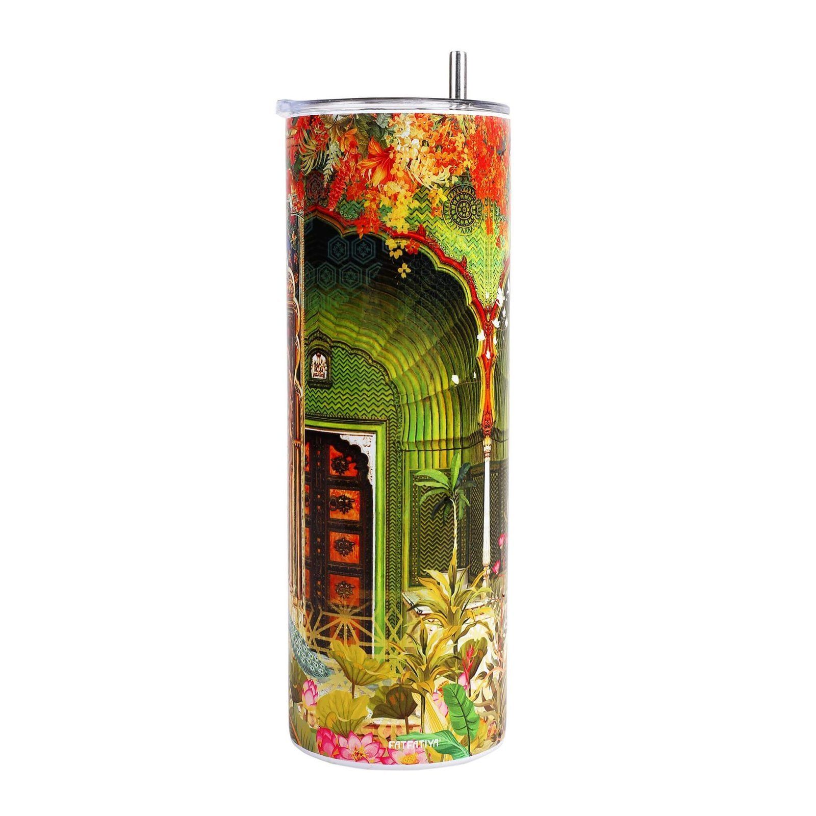 Rajasthani Royal Doors Stainless Steel Tumbler Bottle image 3