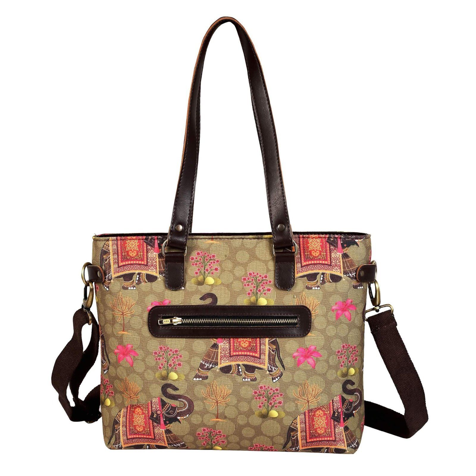 Elephant Design Office Tote Bag For Women image 3