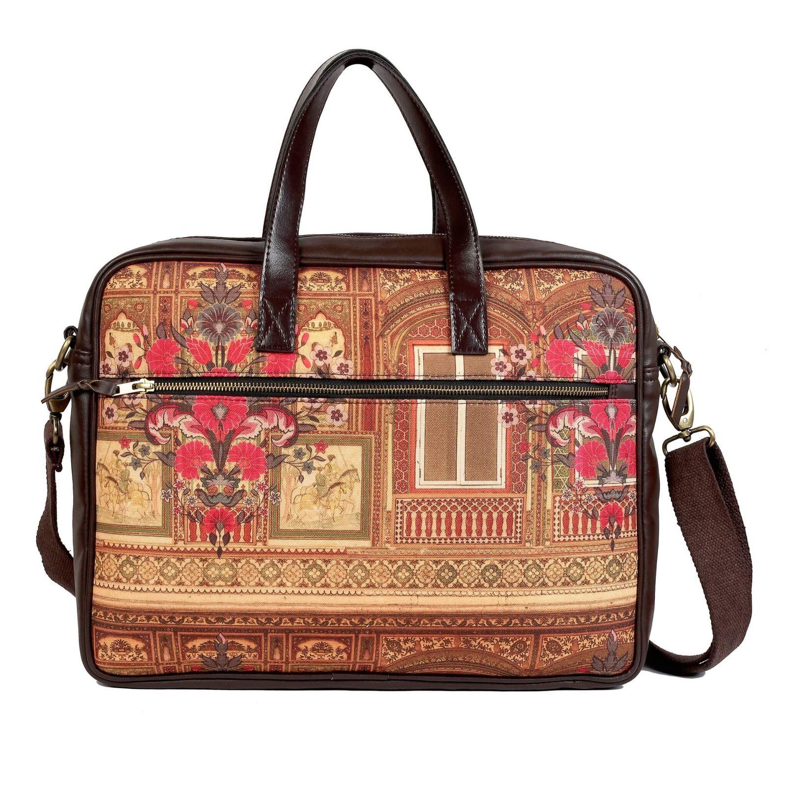 Shekhawati Haveli Designer Laptop Bag For Women image 3