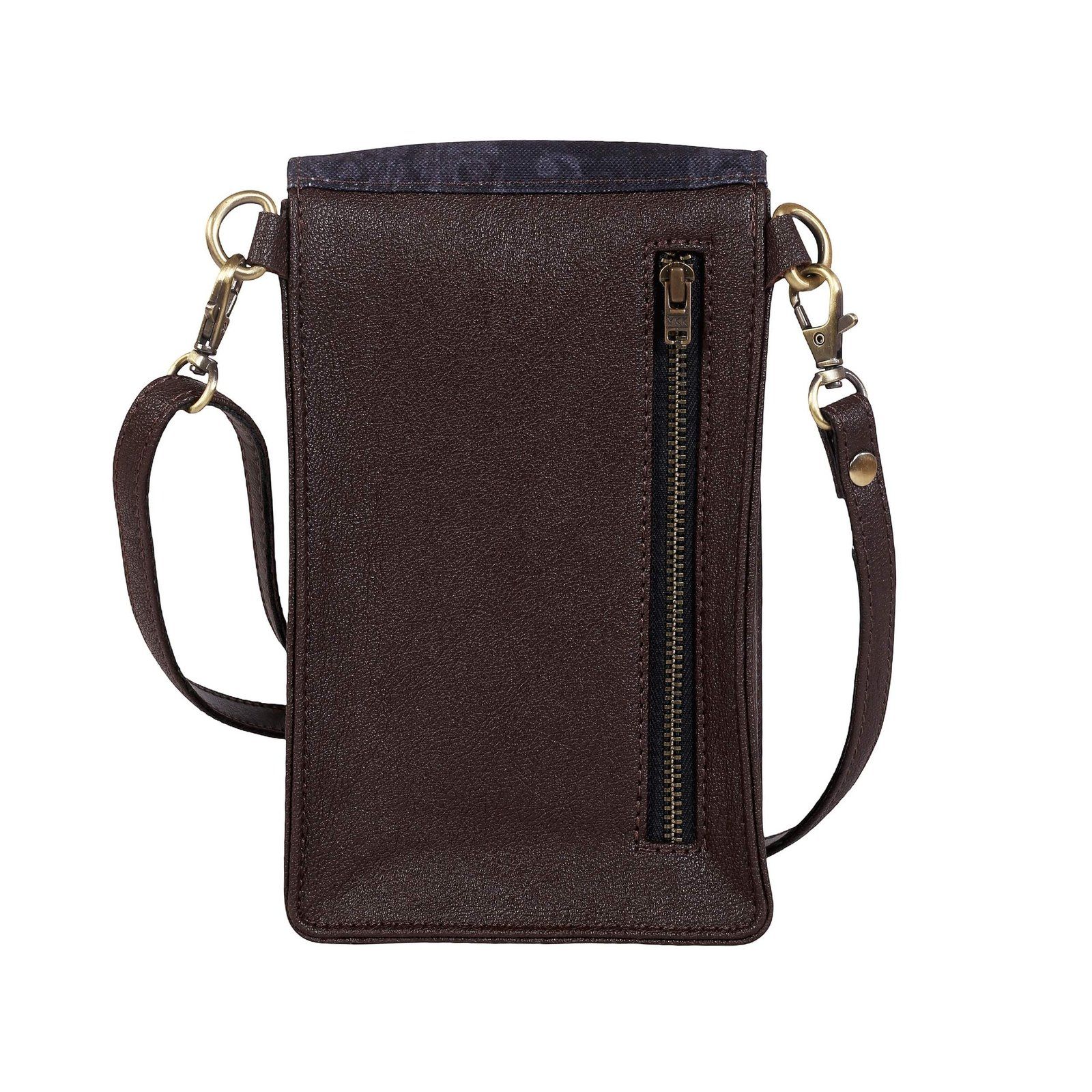 Black Elephant Print Mobile Sling Bag For Women image 3