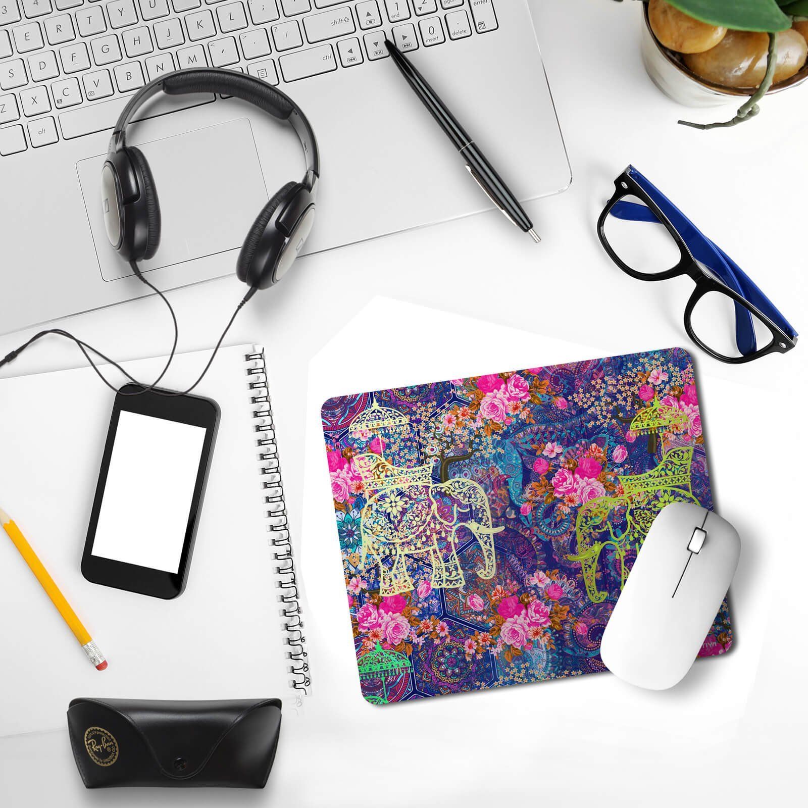 Indian Wedding Elephant Printed Mouse Pad image 3