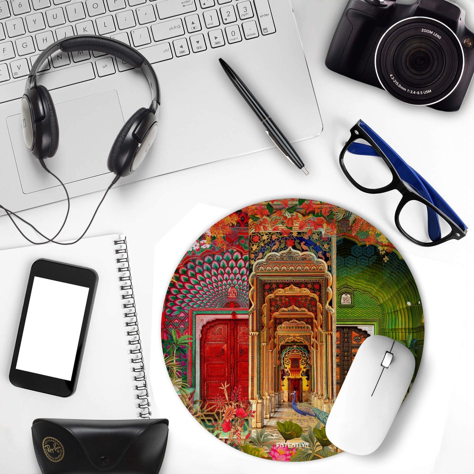 Colorful Gateways Desk Mat For Laptop image 3