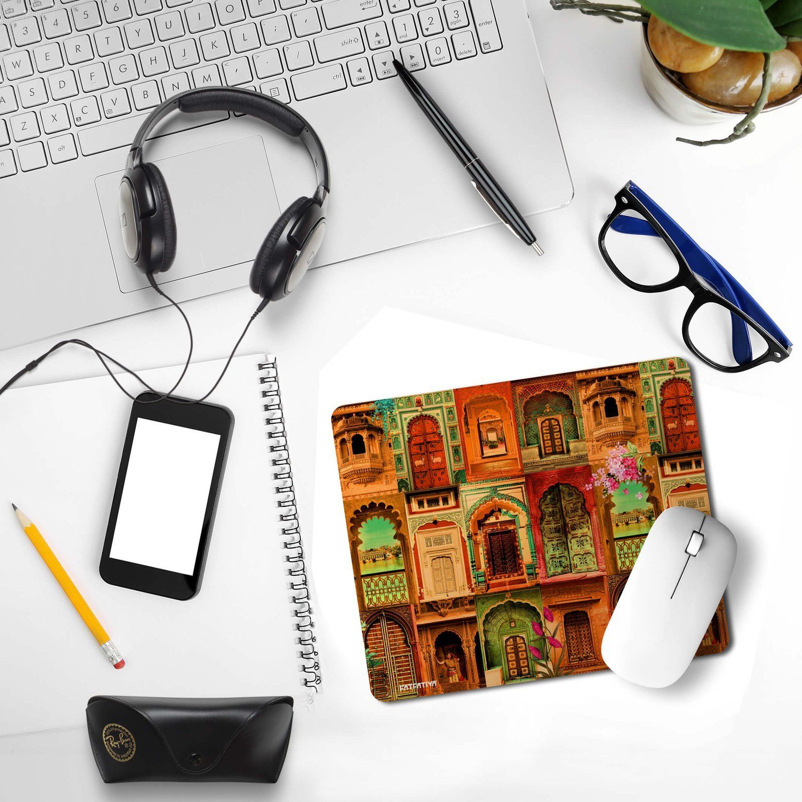 Rajasthani Royal Doors Graphic Mouse Pad image 3