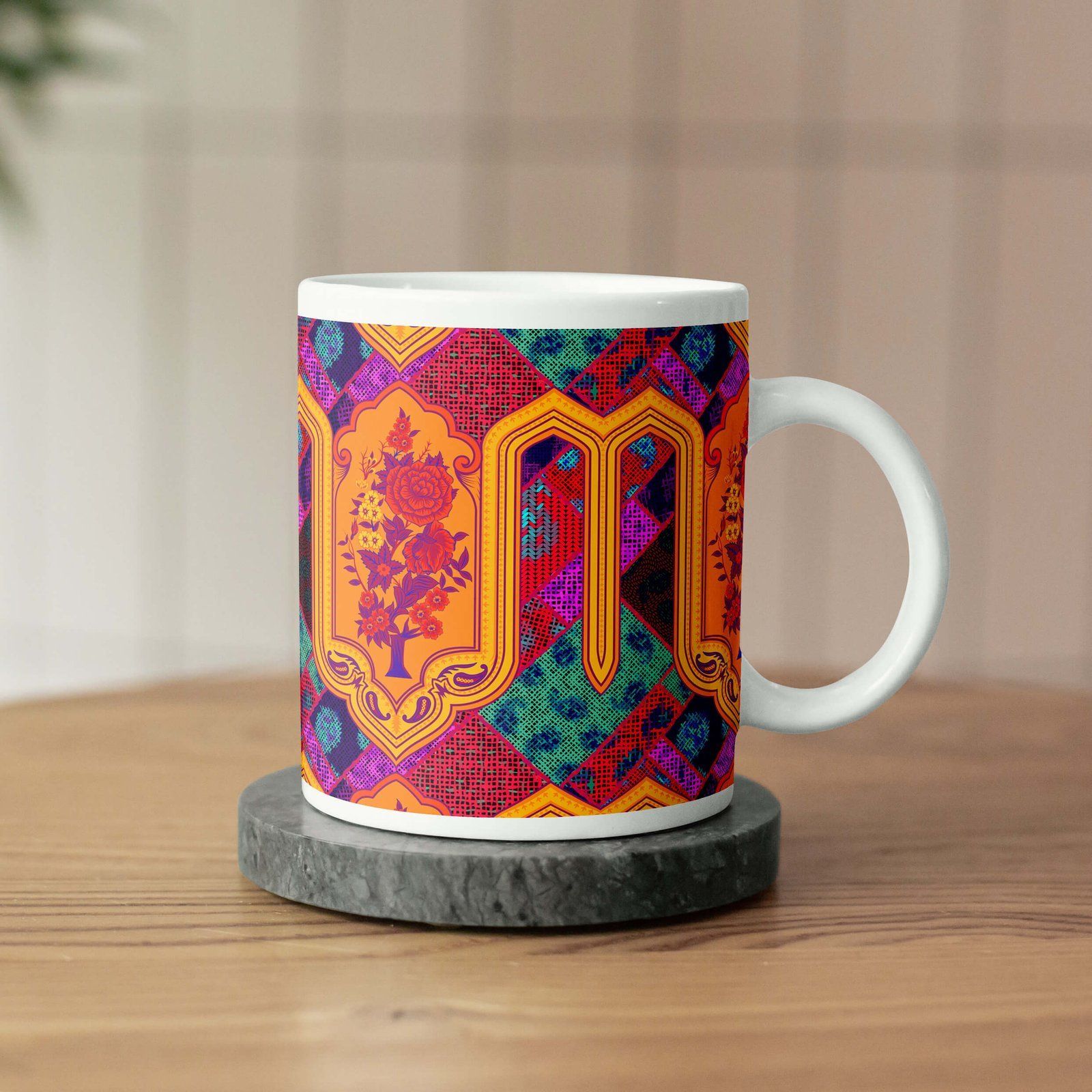 Multicoloured Designer Coffee Mug image 3